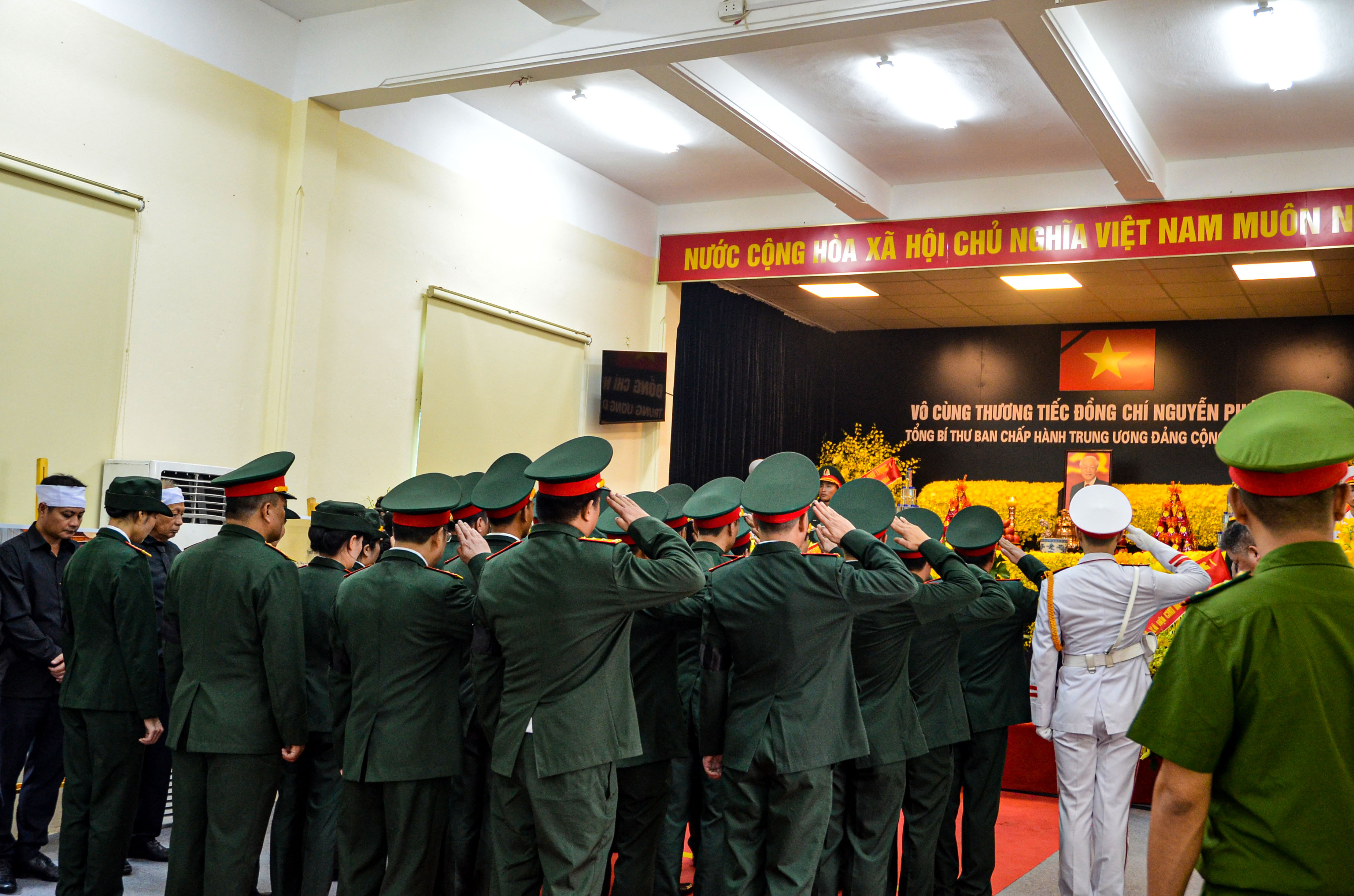 Toàn cảnh lễ viếng Tổng Bí thư Nguyễn Phú Trọng tại quê nhà Đông Anh - ảnh 18