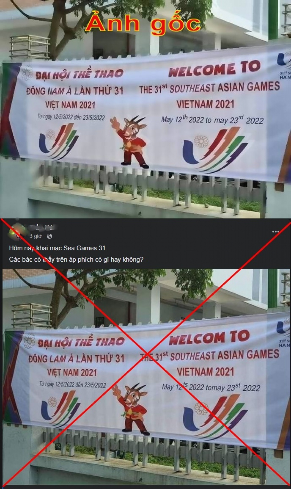 Điều tra đối tượng tung “ảnh chế” bôi nhọ SEA Games 31 - ảnh 1