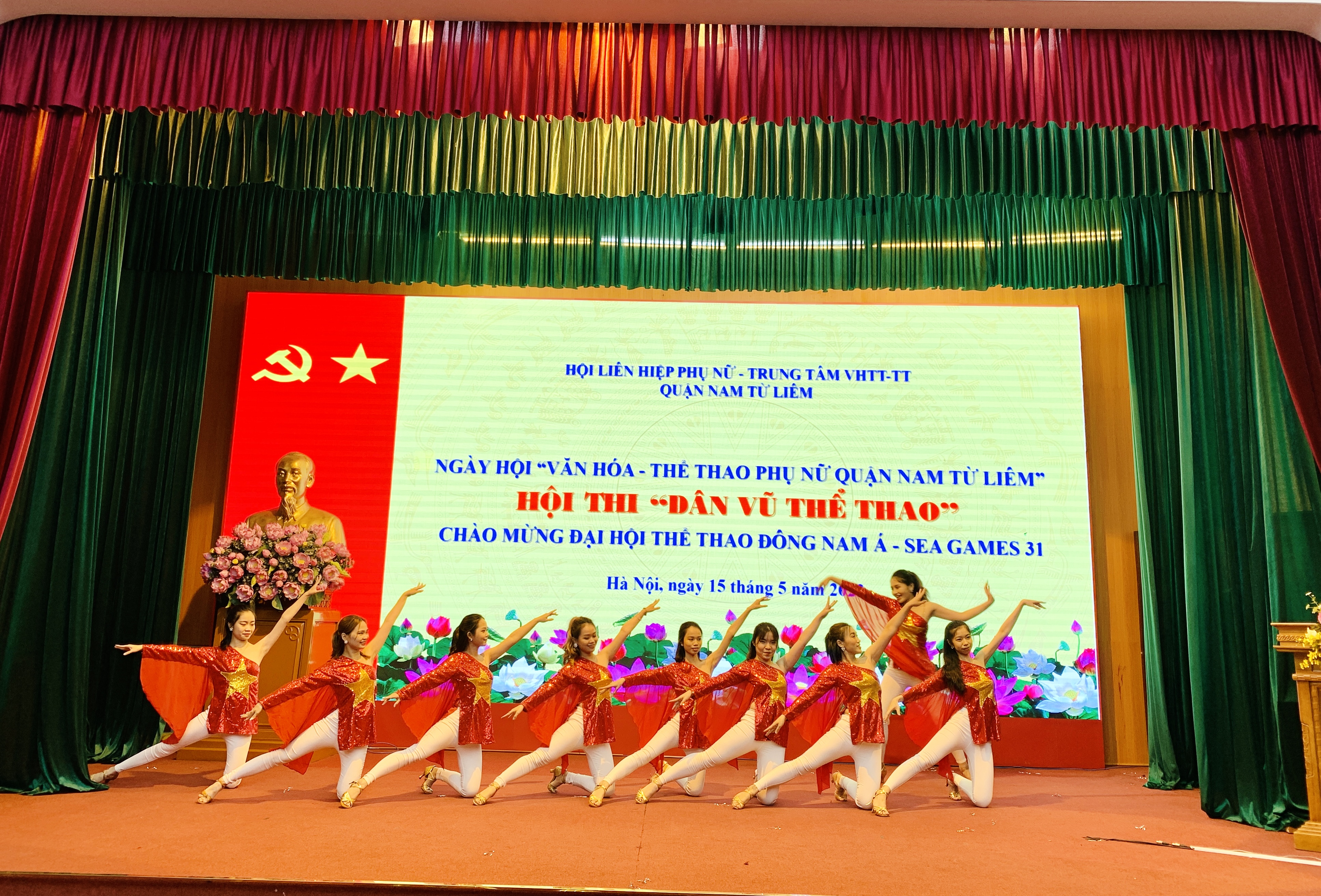 Hội LHPN quận Nam Từ Liêm: Sôi động ngày hội thể thao chào mừng SEA Games 31 - ảnh 12