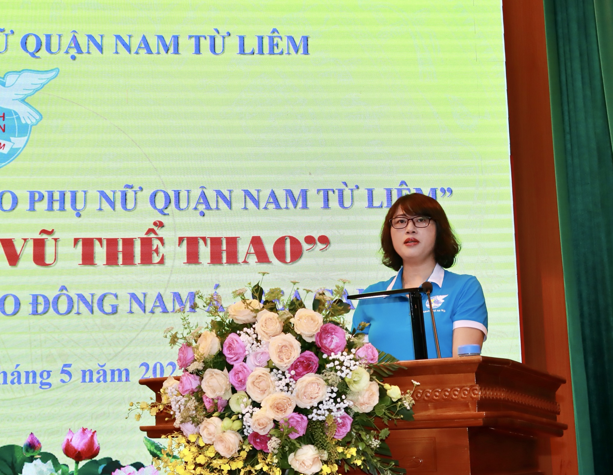 Hội LHPN quận Nam Từ Liêm: Sôi động ngày hội thể thao chào mừng SEA Games 31 - ảnh 1
