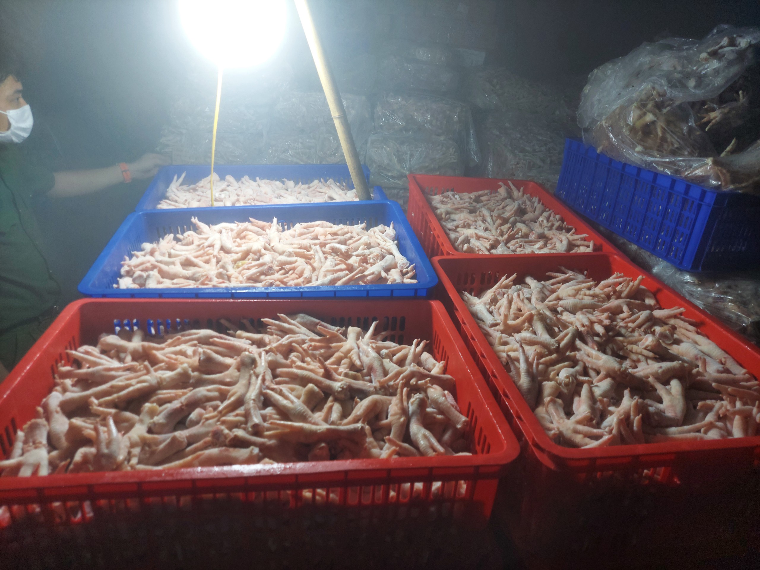 Hà Nội: Đề xuất tiêu hủy hơn 3 tấn chân gà nhập lậu - ảnh 1