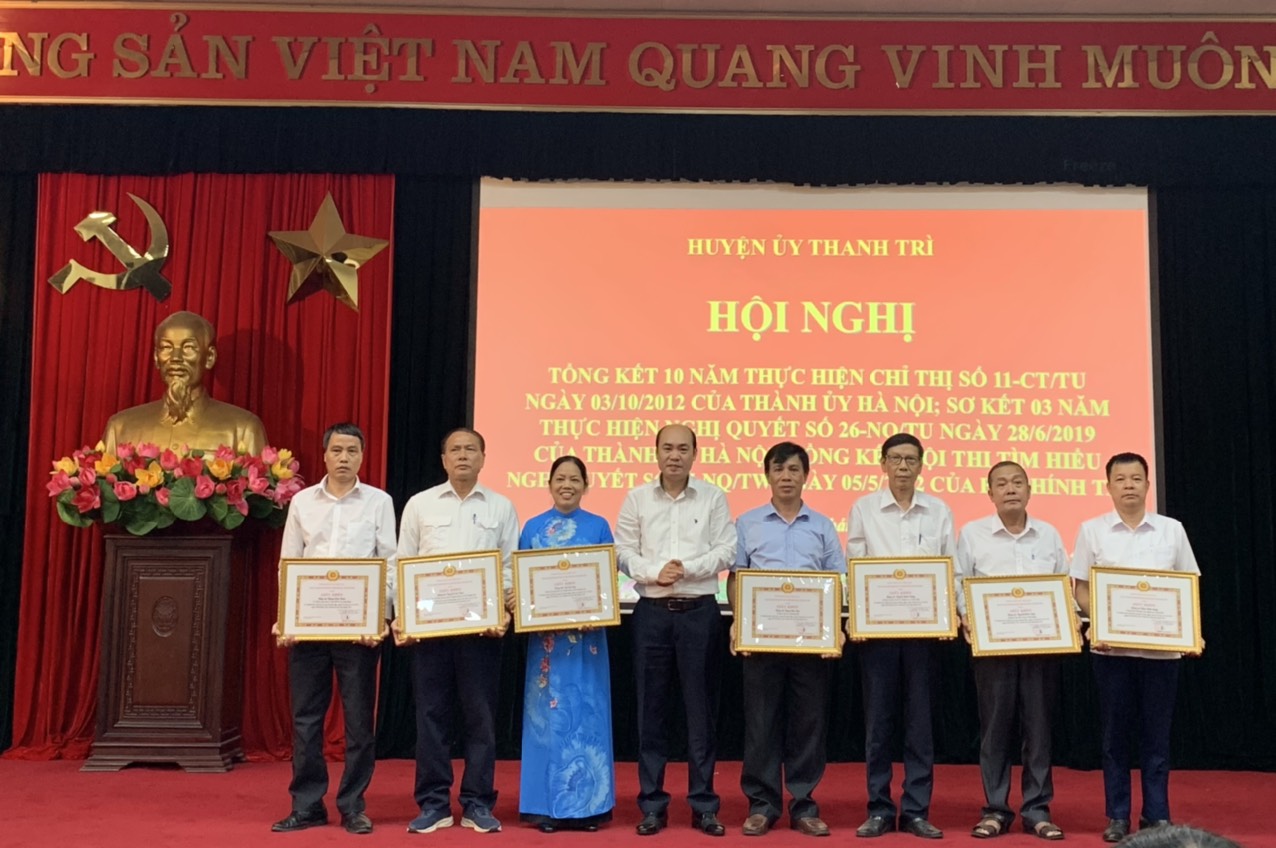 Huyện ủy Thanh Trì: Tổng kết Hội thi tìm hiểu nghị quyết số 15-NQ/TW của Bộ Chính trị - ảnh 3