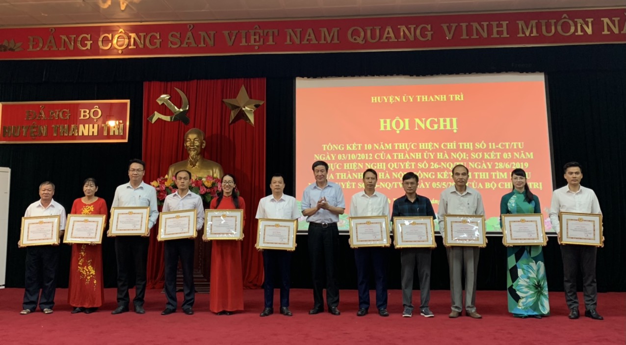 Huyện ủy Thanh Trì: Tổng kết Hội thi tìm hiểu nghị quyết số 15-NQ/TW của Bộ Chính trị - ảnh 2