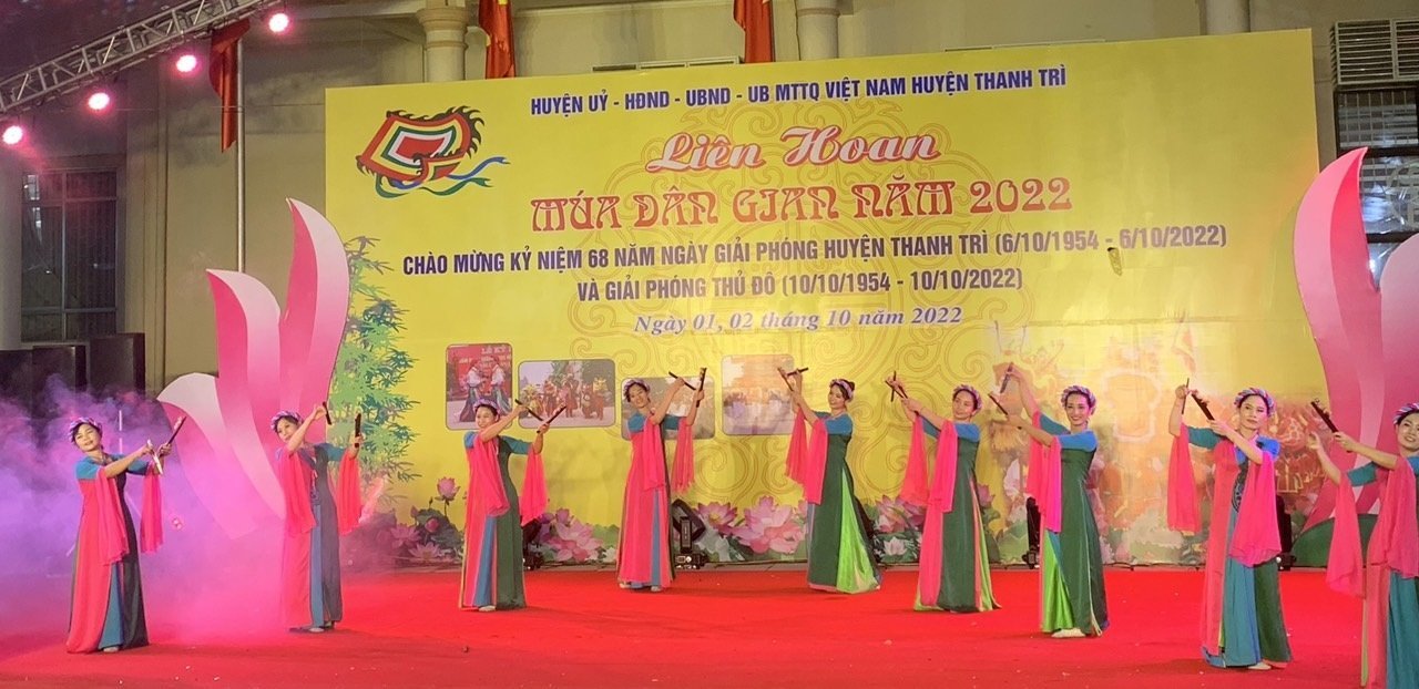Ấn tượng Liên hoan múa dân gian huyện Thanh Trì năm 2022 - ảnh 2