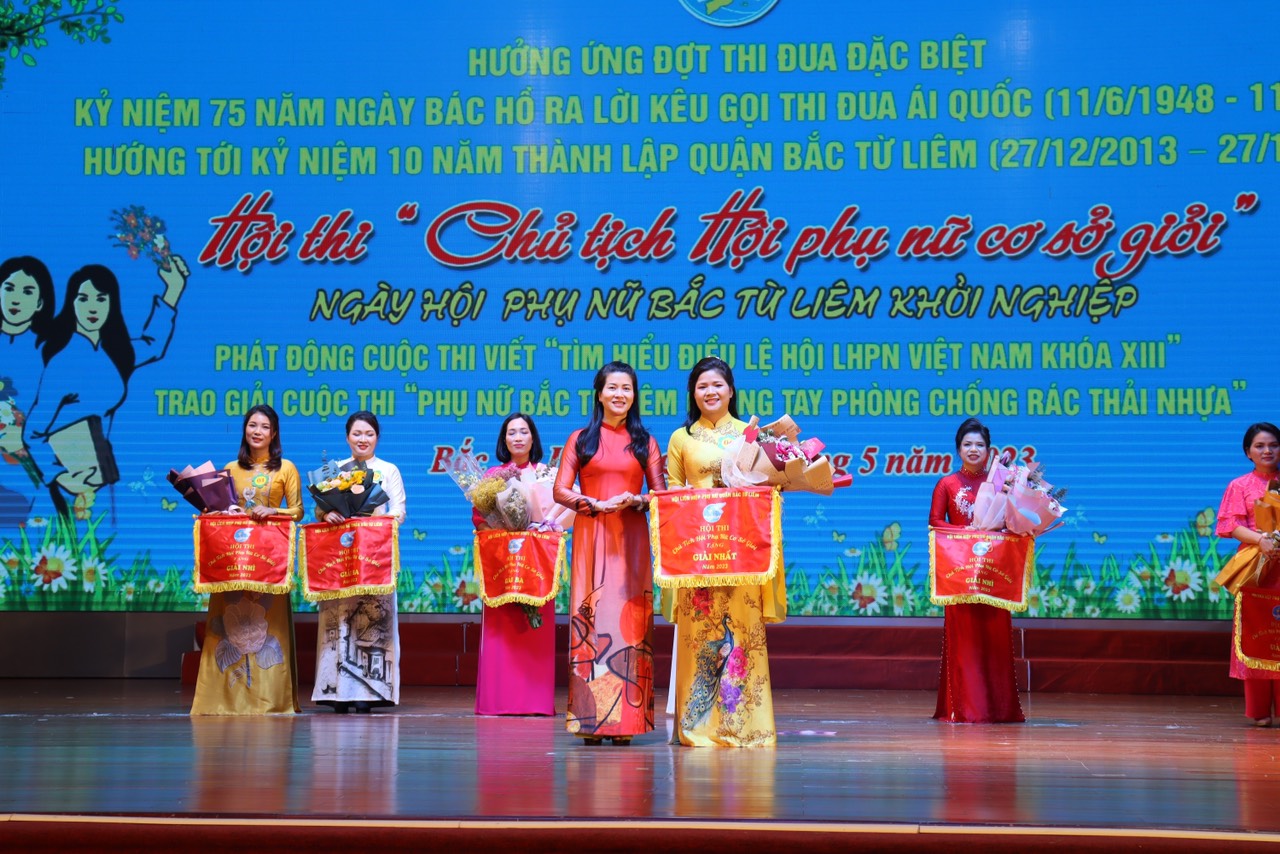 Hội LHPN quận Bắc Từ Liêm: Tổ chức Hội thi “Chủ tịch Phụ nữ cơ sở giỏi” - ảnh 9