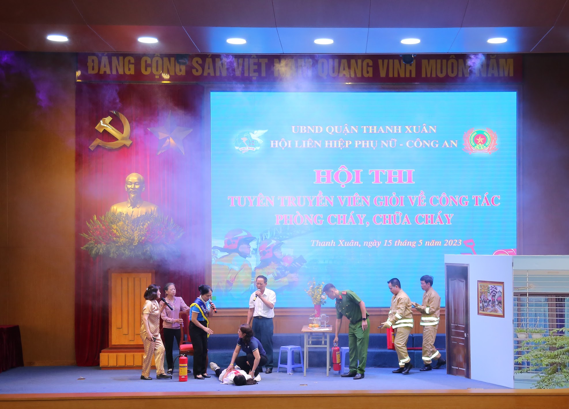 Tổ chức hội thi “Tuyên truyền viên giỏi về công tác phòng cháy, chữa cháy” năm 2023 - ảnh 13