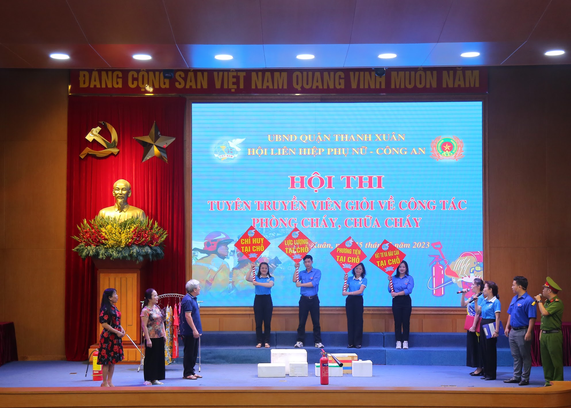 Tổ chức hội thi “Tuyên truyền viên giỏi về công tác phòng cháy, chữa cháy” năm 2023 - ảnh 7