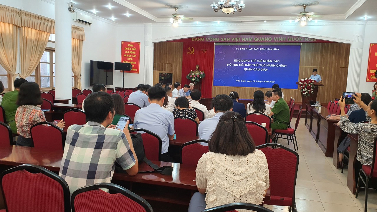 Quận Cầu Giấy: Ứng dụng trí tuệ nhân tạo trong hỏi – đáp thủ tục hành chính - ảnh 1