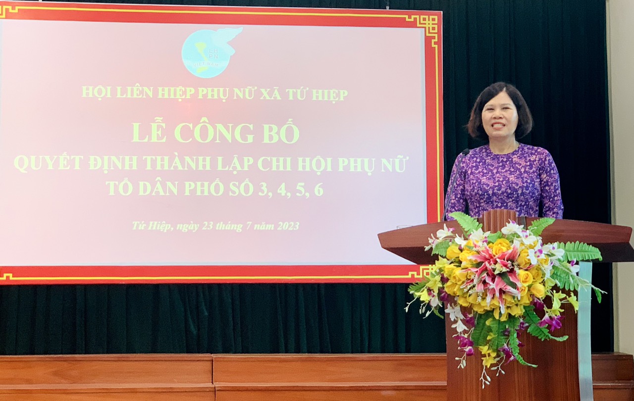 Hội LHPN xã Tứ Hiệp, huyện Thanh Trì: Ra mắt chi hội phụ nữ đặc thù khu chung cư cao tầng - ảnh 3