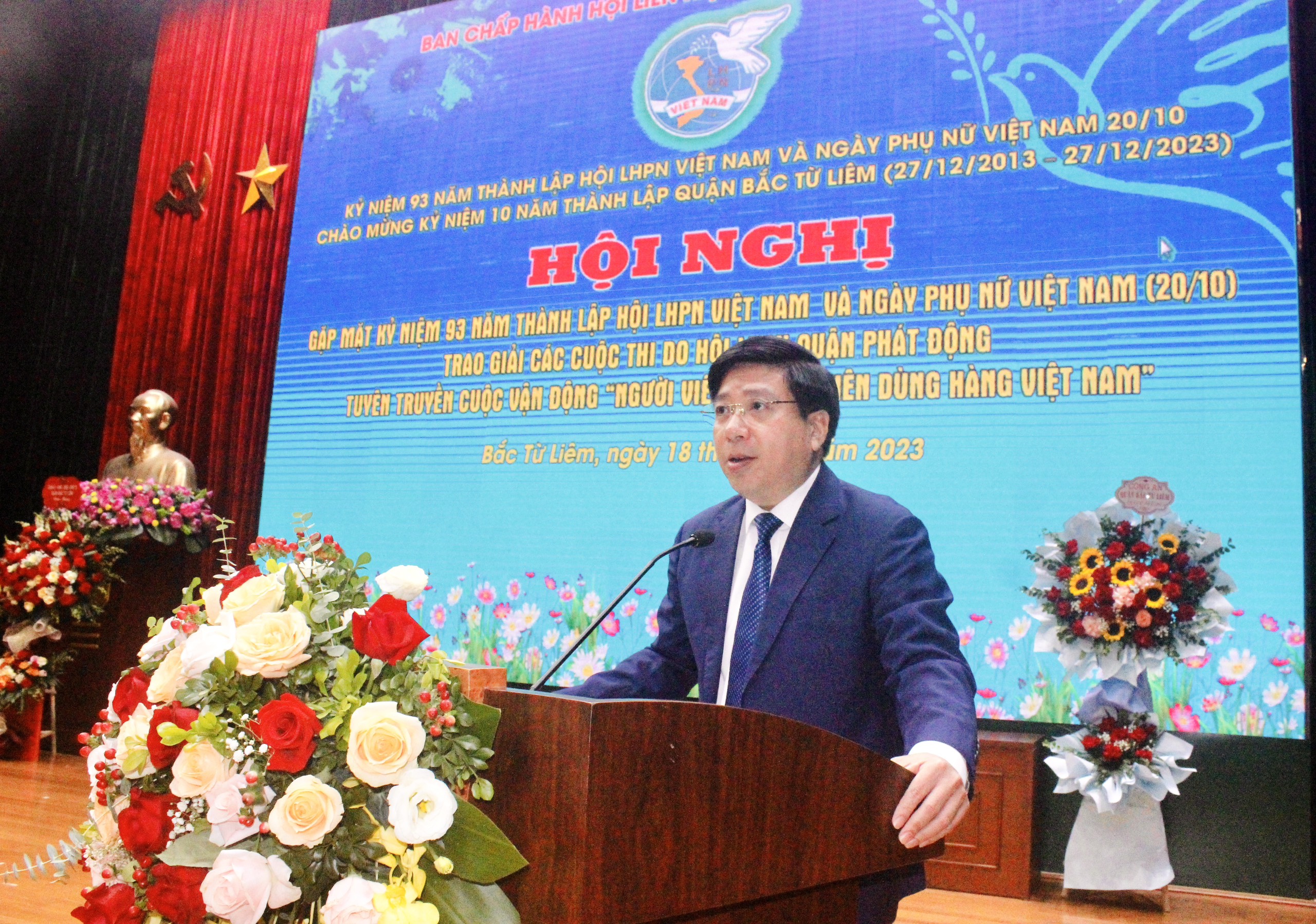 Hội LHPN quận Bắc Từ Liêm: Gặp mặt kỷ niệm 93 năm ngày thành lập Hội LHPN Việt Nam - ảnh 4