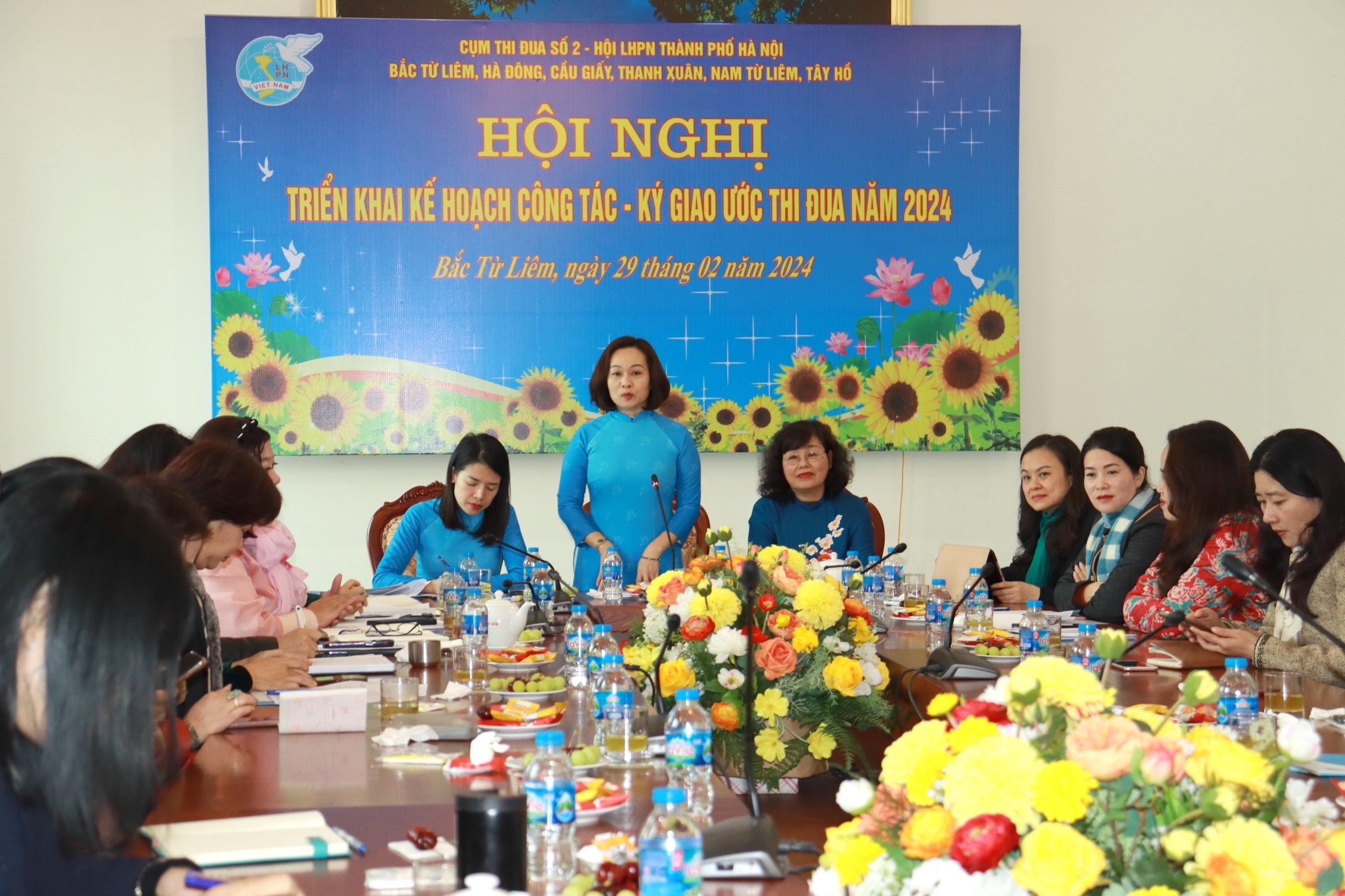 Cụm thi đua số 2 - Hội LHPN Hà Nội ký giao ước thi đua năm 2024 - ảnh 5