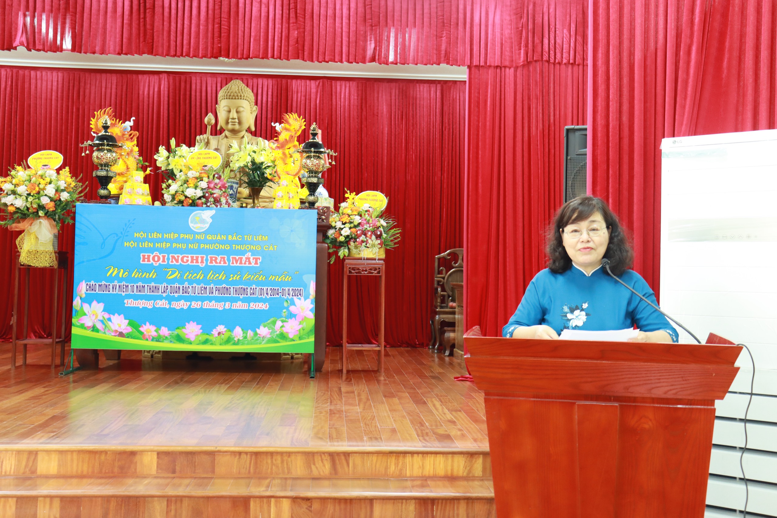 Hội LHPN quận Bắc Từ Liêm: Ra mắt mô hình “Di tích lịch sử kiểu mẫu” tại chùa Sùng Phúc - ảnh 5