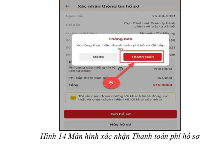 Sở Tư pháp Hà Nội hướng dẫn người dân đăng ký cấp phiếu lý lịch tư pháp trên VNeID - ảnh 12