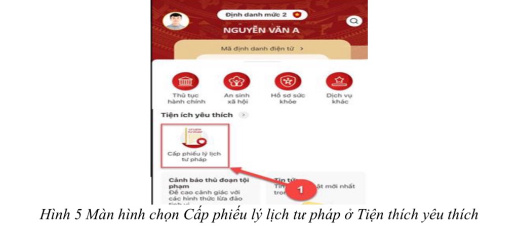 Sở Tư pháp Hà Nội hướng dẫn người dân đăng ký cấp phiếu lý lịch tư pháp trên VNeID - ảnh 3