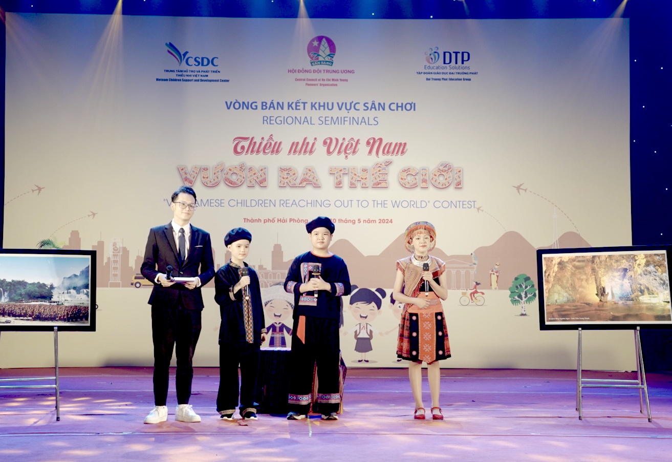 12 đội thi tham gia sân chơi “Thiếu nhi Việt Nam - Vươn ra thế giới” khu vực Đông Bắc Bộ và Đồng bằng sông Hồng - ảnh 1