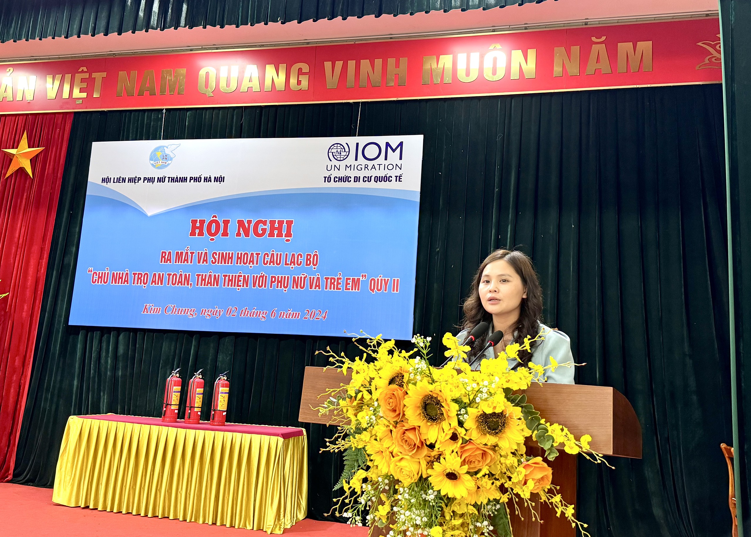 Ra mắt Câu lạc bộ “Chủ nhà trọ an toàn, thân thiện với phụ nữ và trẻ em” tại xã Kim Chung, huyện Đông Anh - ảnh 3