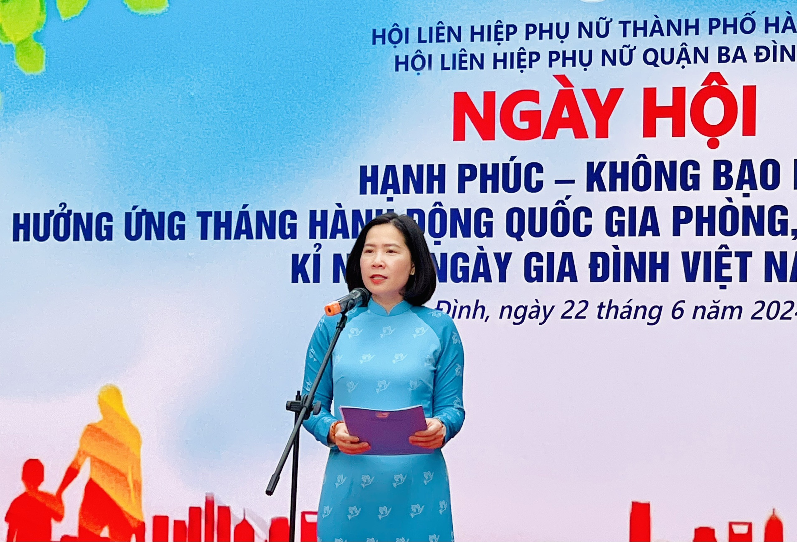 Ý nghĩa ngày hội “Gia đình hạnh phúc, không bạo lực” quận Ba Đình - ảnh 1