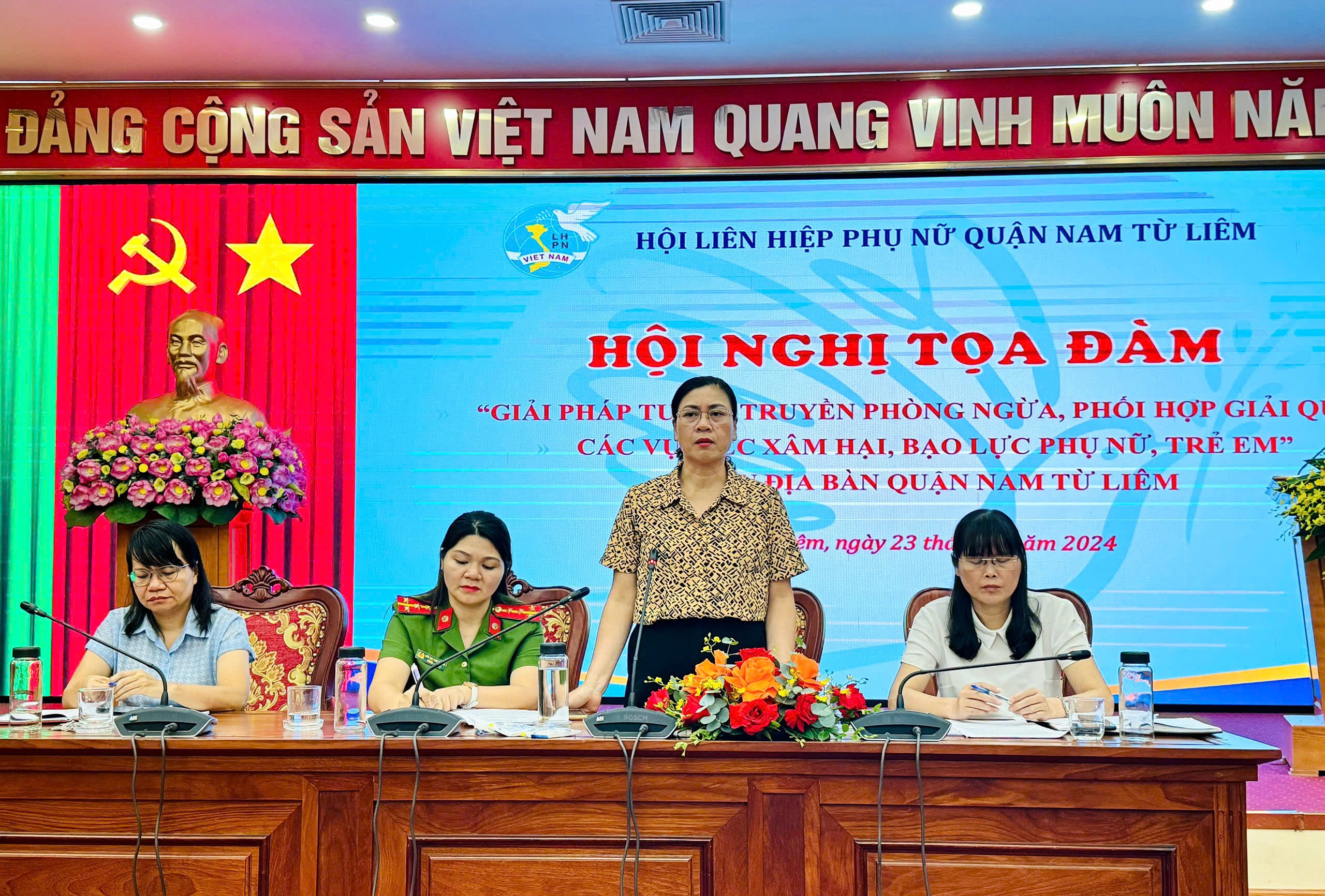 Hội LHPN quận Nam Từ Liêm: Bàn giải pháp phòng ngừa, phối hợp giải quyết các vụ việc xâm hại bạo lực phụ nữ, trẻ em - ảnh 3