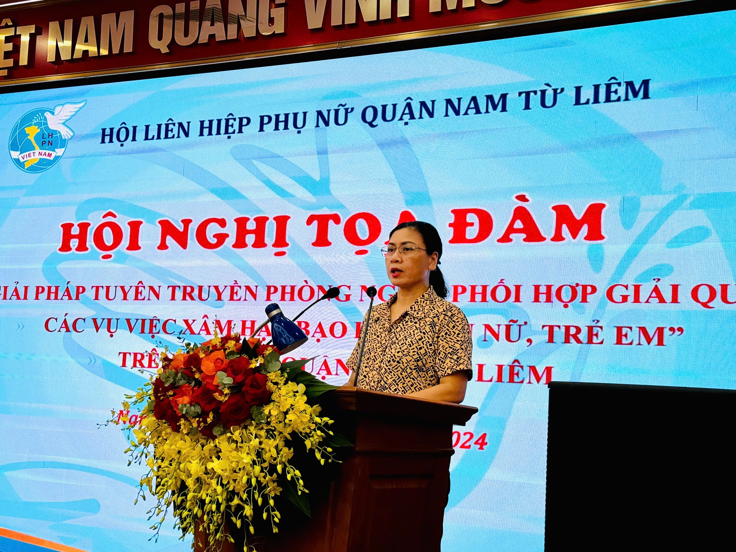 Hội LHPN quận Nam Từ Liêm: Bàn giải pháp phòng ngừa, phối hợp giải quyết các vụ việc xâm hại bạo lực phụ nữ, trẻ em - ảnh 1