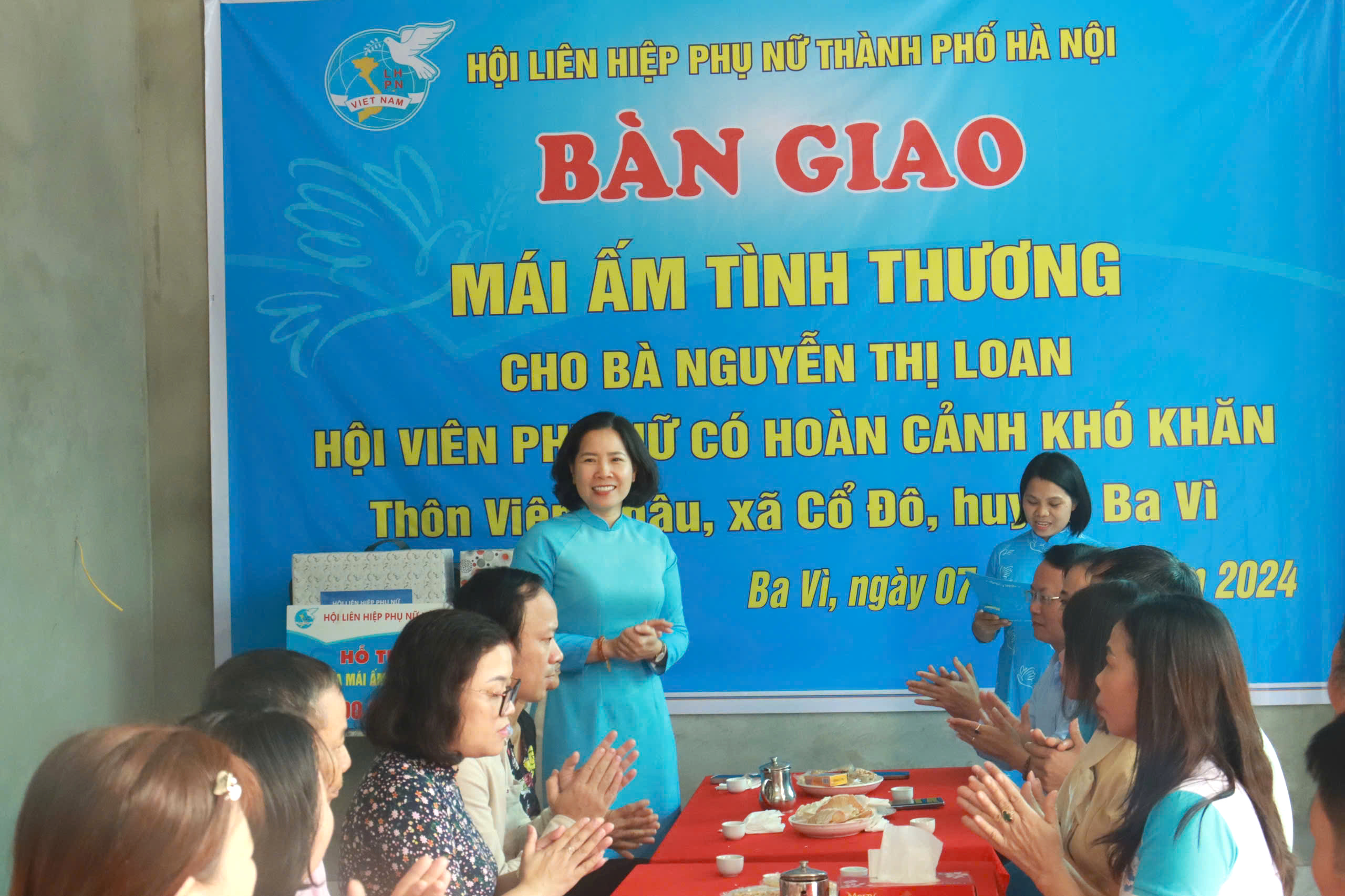 Mái ấm khang trang cho gia đình hội viên có hoàn cảnh khó khăn huyện Ba Vì - ảnh 1