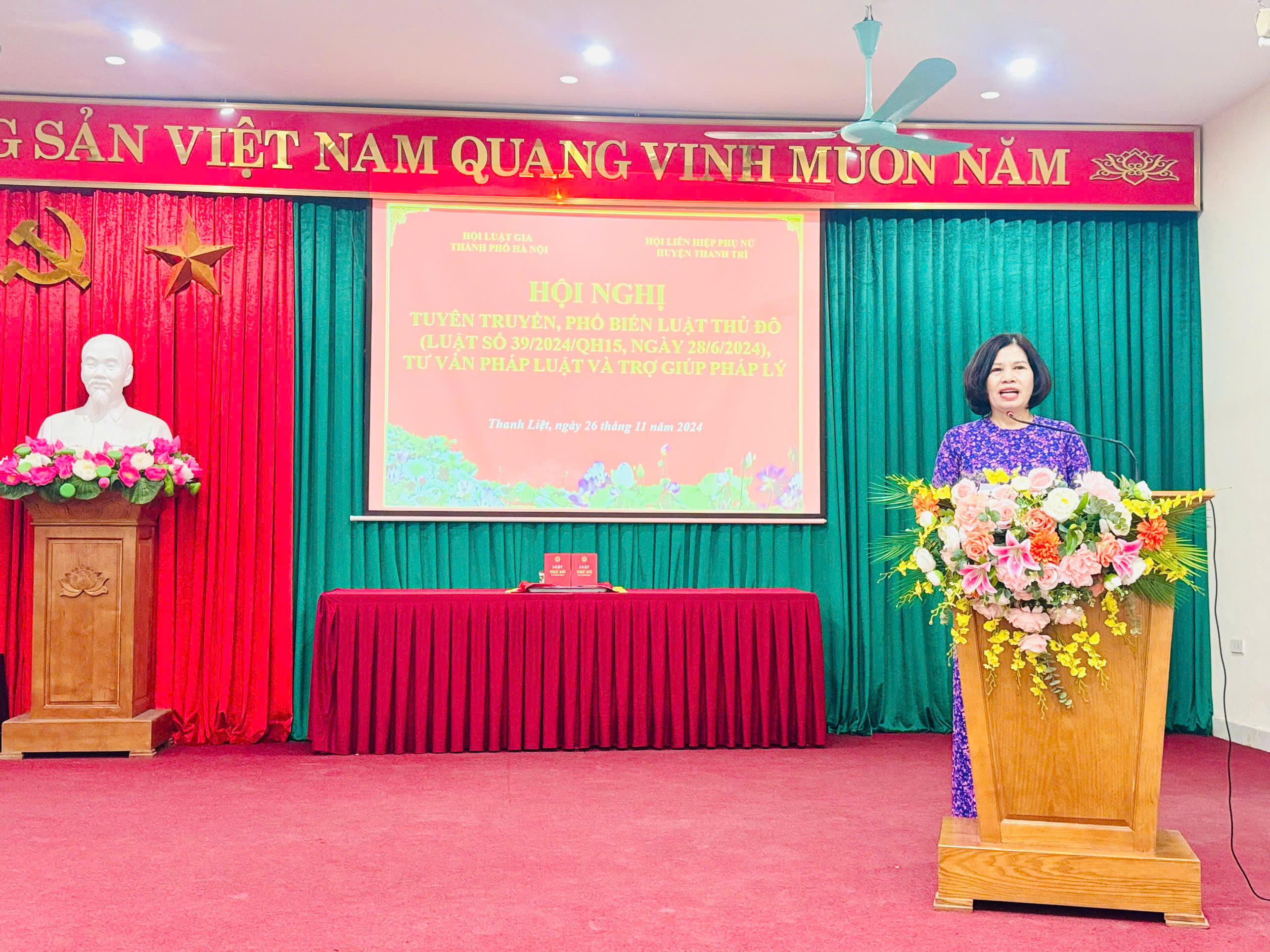 Hội LHPN huyện Thanh Trì tuyên truyền, phổ biến Luật Thủ đô năm 2024 - ảnh 1