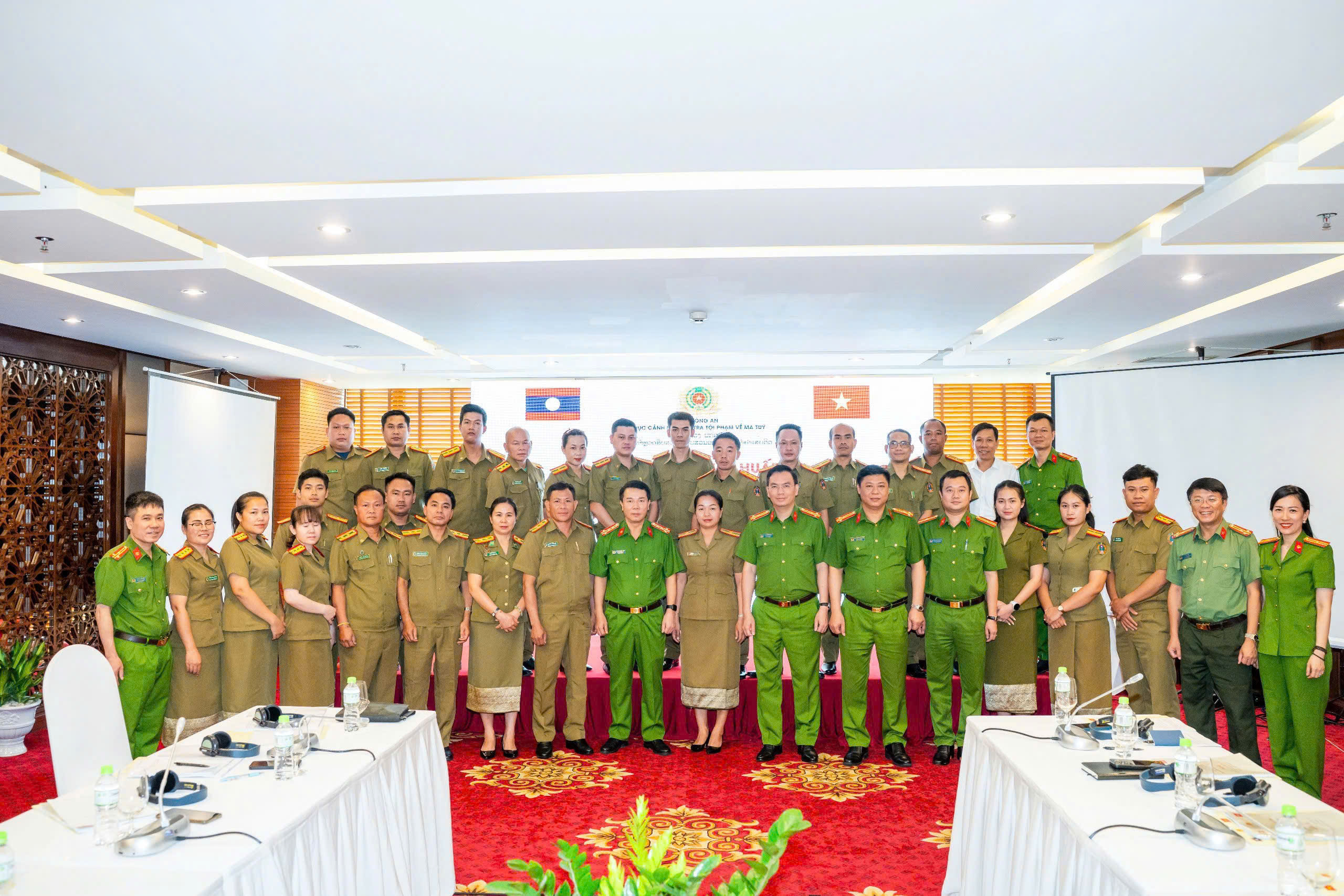 Tập huấn cho lực lượng chức năng Lào về công tác quản lý, vận hành trung tâm cai nghiện - ảnh 1