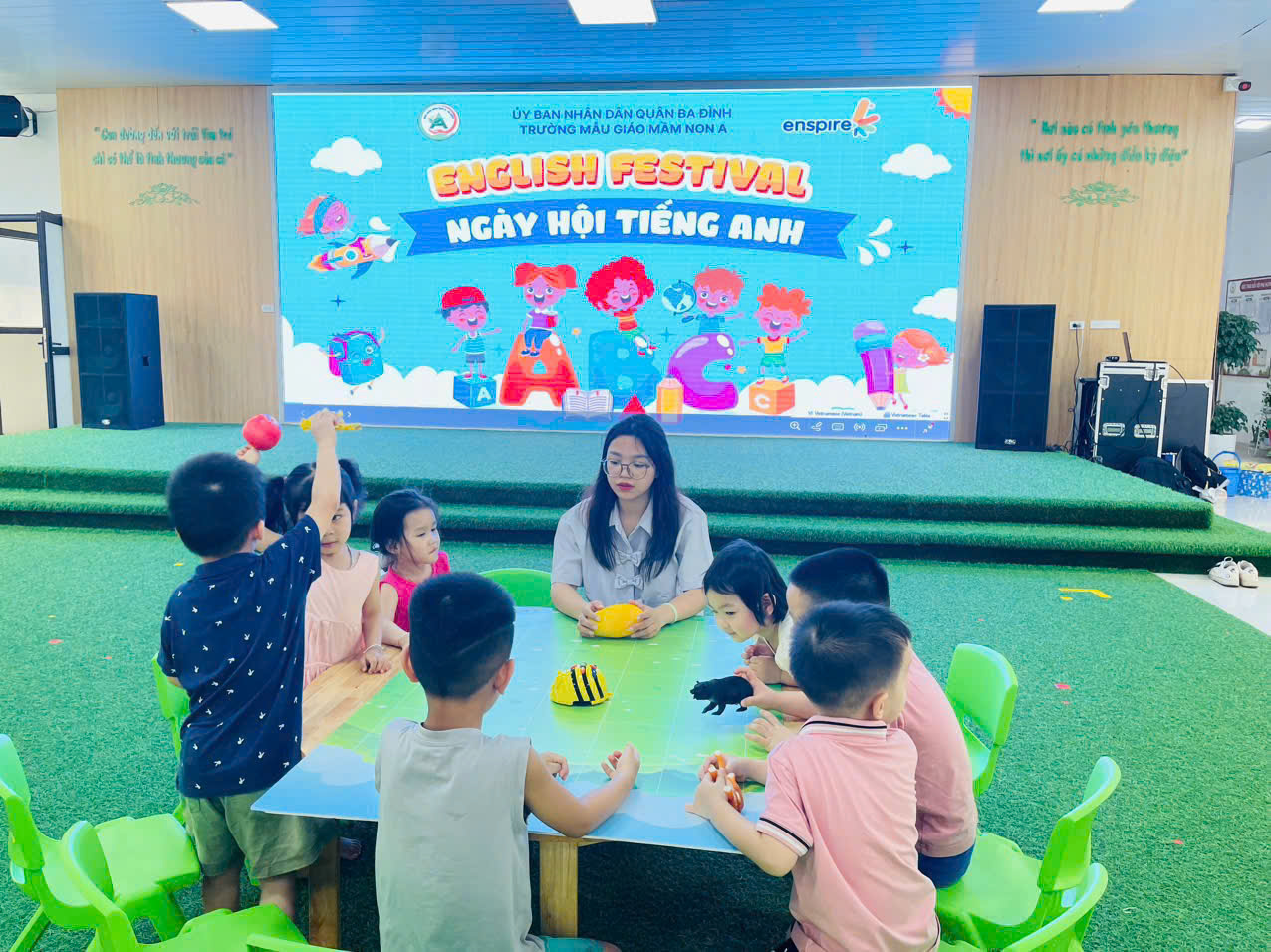 Trẻ mầm non hào hứng với “Ngày hội Tiếng Anh công nghệ” - ảnh 1