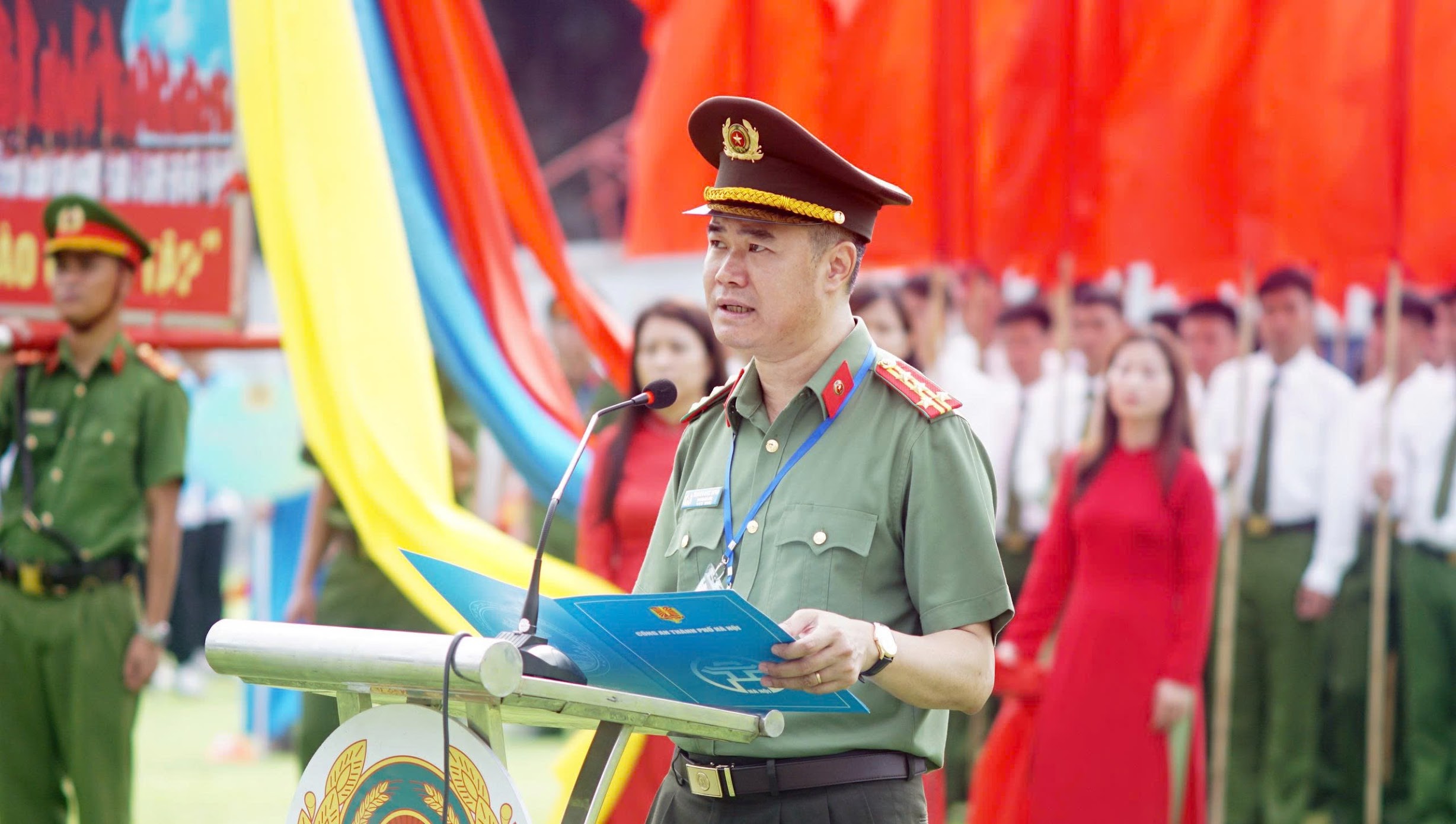 Gần 1.000 vận động viên tham gia Hội thao Công an thủ đô năm 2025 - ảnh 2