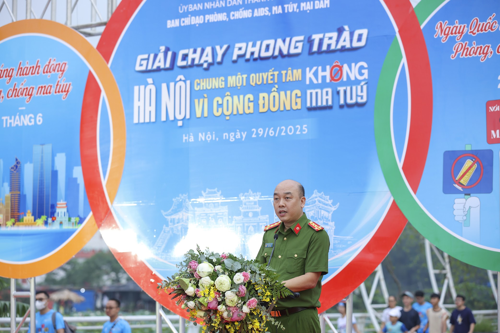 Hà Nội tổ chức Giải chạy phong trào “Chung một quyết tâm - Vì cộng đồng không ma túy” - ảnh 1