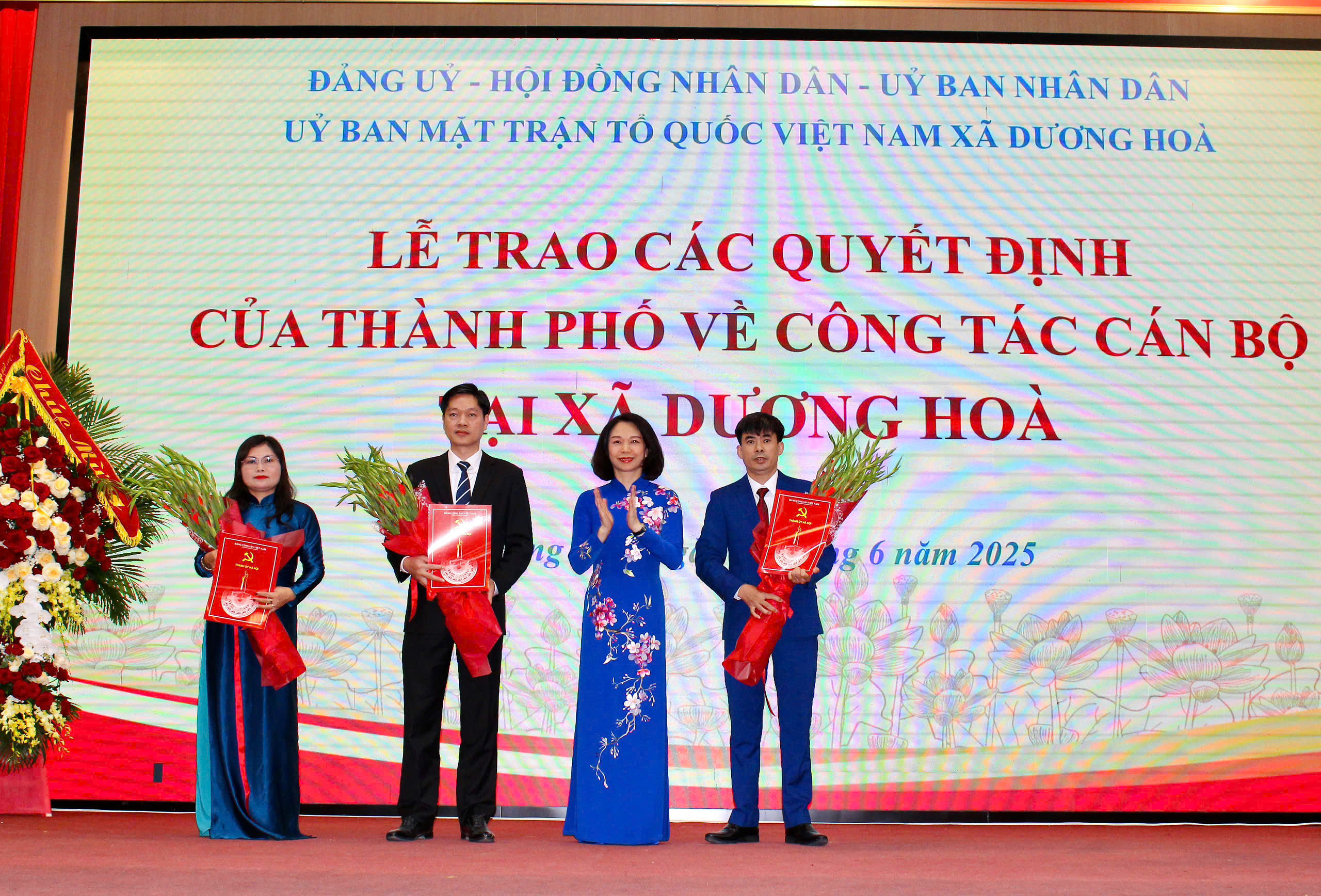 Công bố Quyết định thành lập 4 xã: Hoài Đức, Dương Hoà, An Khánh, Sơn Đồng - ảnh 6