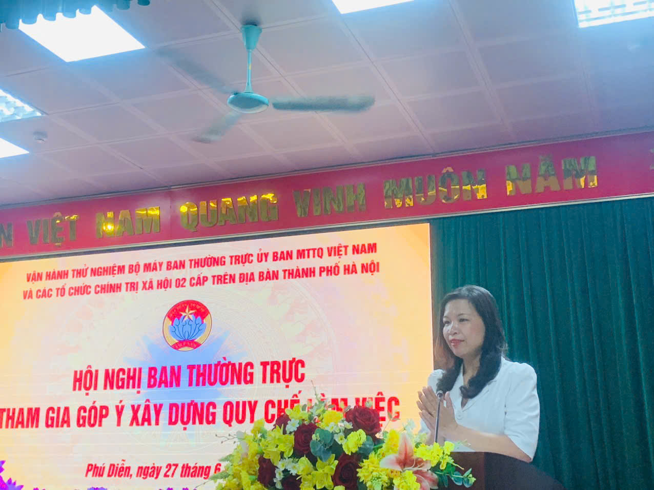 Vận hành thử nghiệm bộ máy Ban Thường trực Ủy ban MTTQ phường Phú Diễn (mới) - ảnh 4