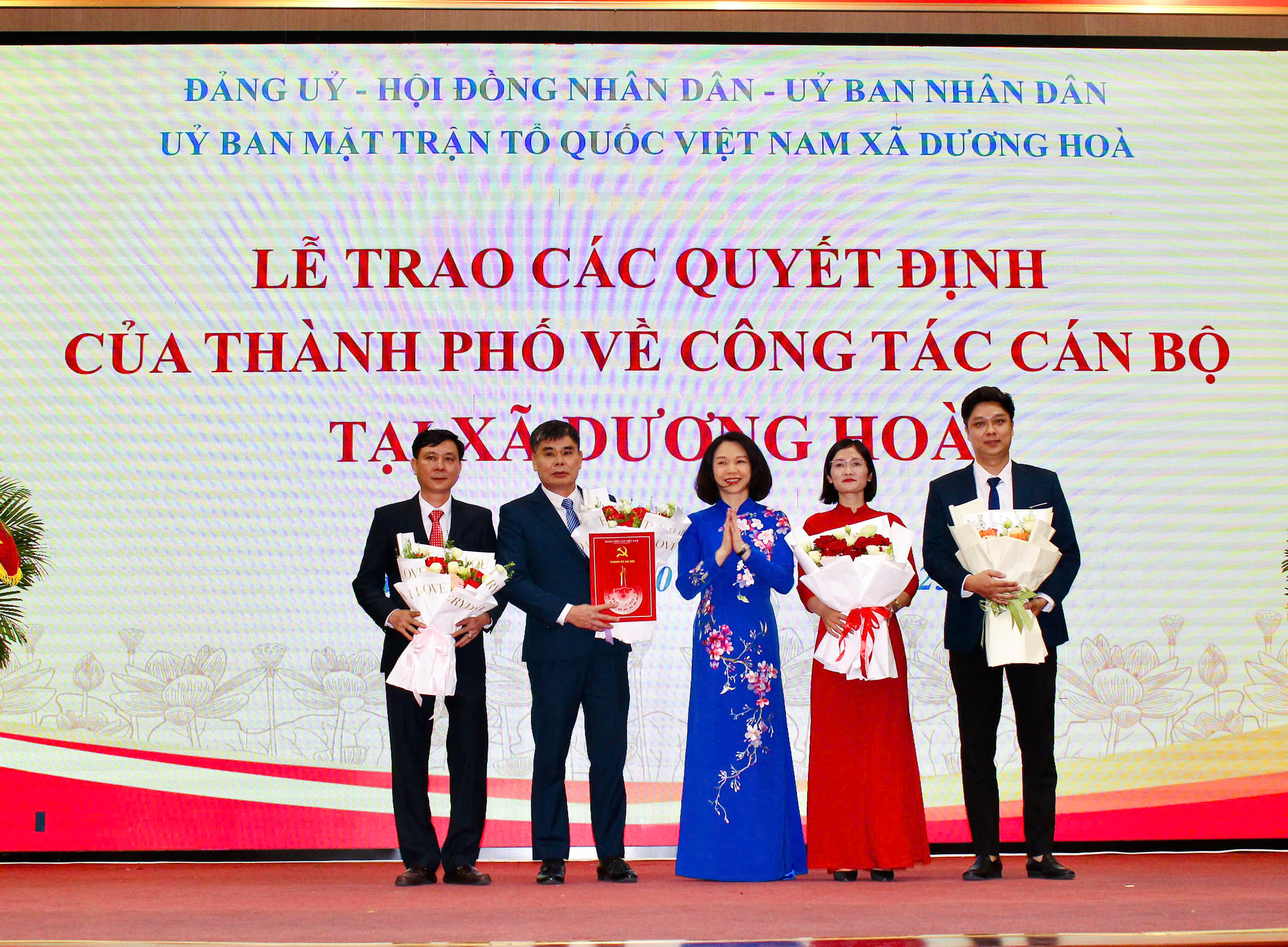 Công bố Quyết định thành lập 4 xã: Hoài Đức, Dương Hoà, An Khánh, Sơn Đồng - ảnh 8