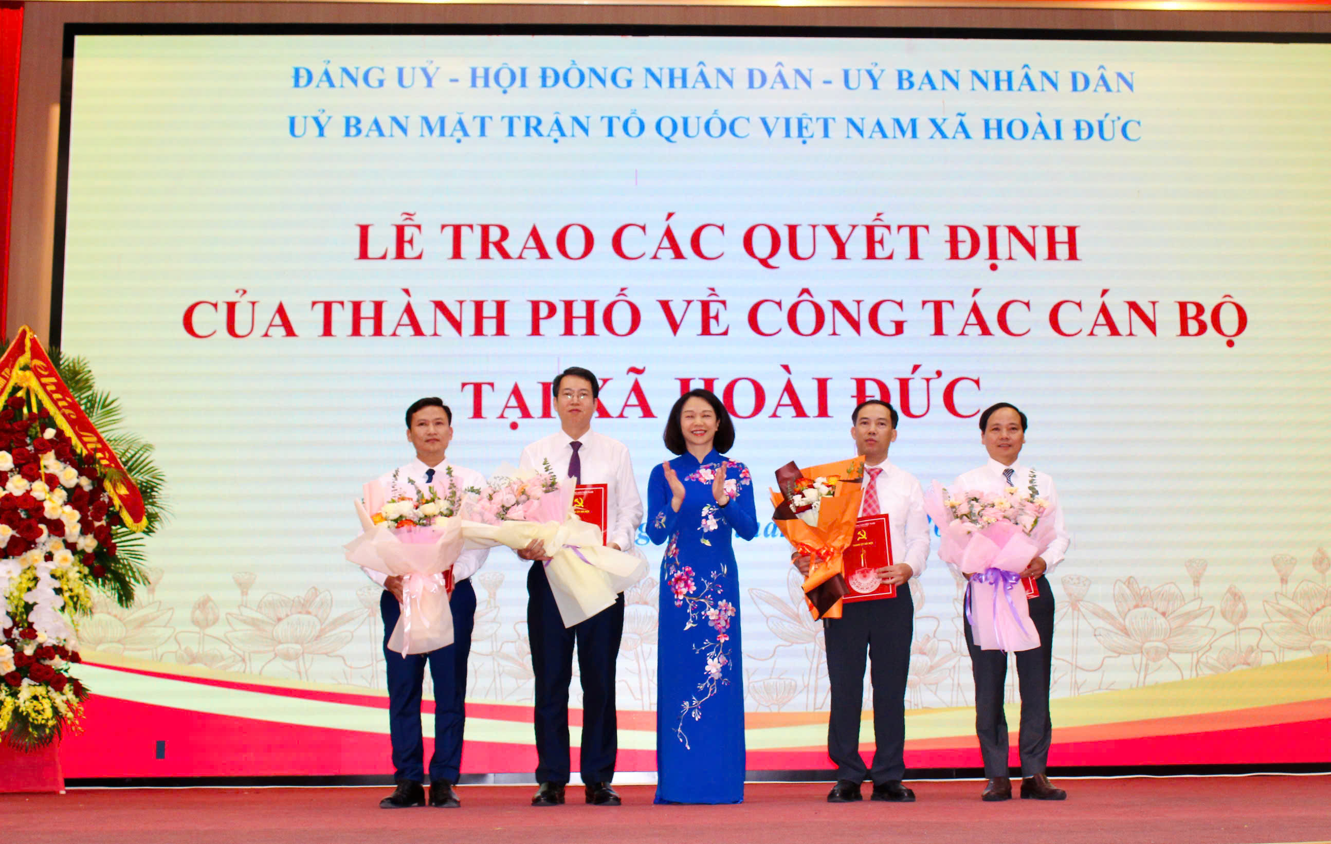 Công bố Quyết định thành lập 4 xã: Hoài Đức, Dương Hoà, An Khánh, Sơn Đồng - ảnh 3