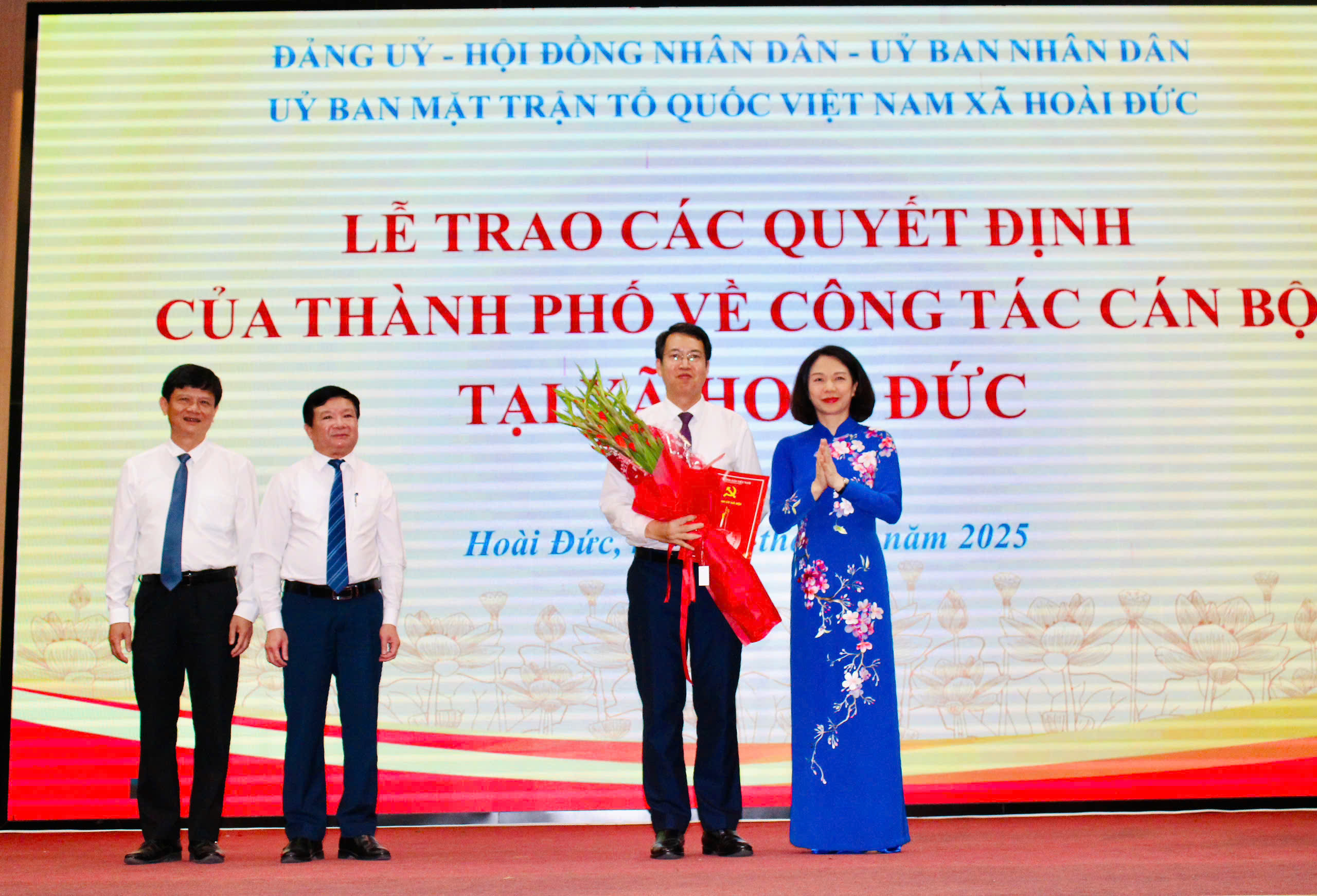 Công bố Quyết định thành lập 4 xã: Hoài Đức, Dương Hoà, An Khánh, Sơn Đồng - ảnh 2