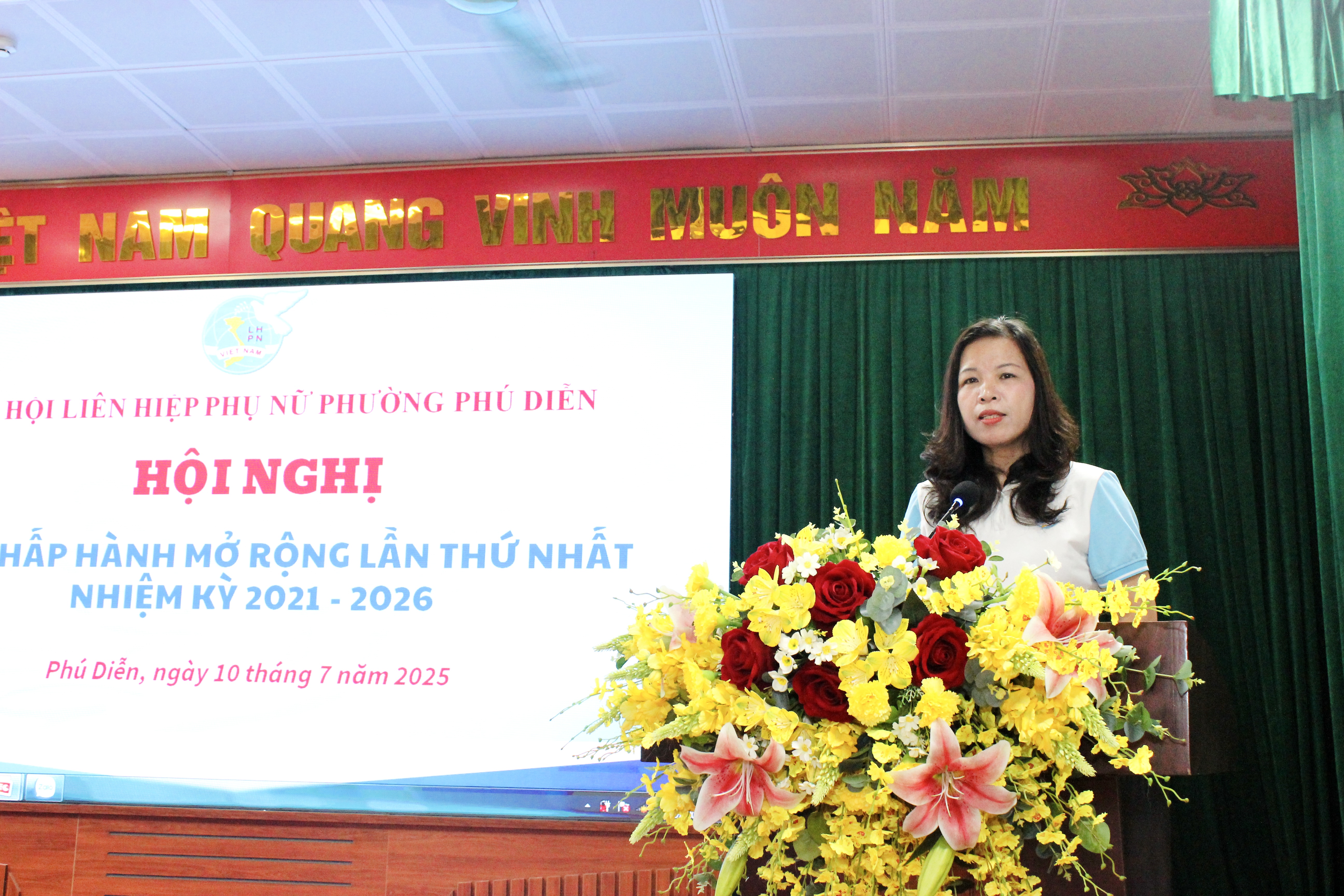 Hội LHPN phường Phú Diễn công bố các quyết định thành lập Hội LHPN phường - ảnh 3