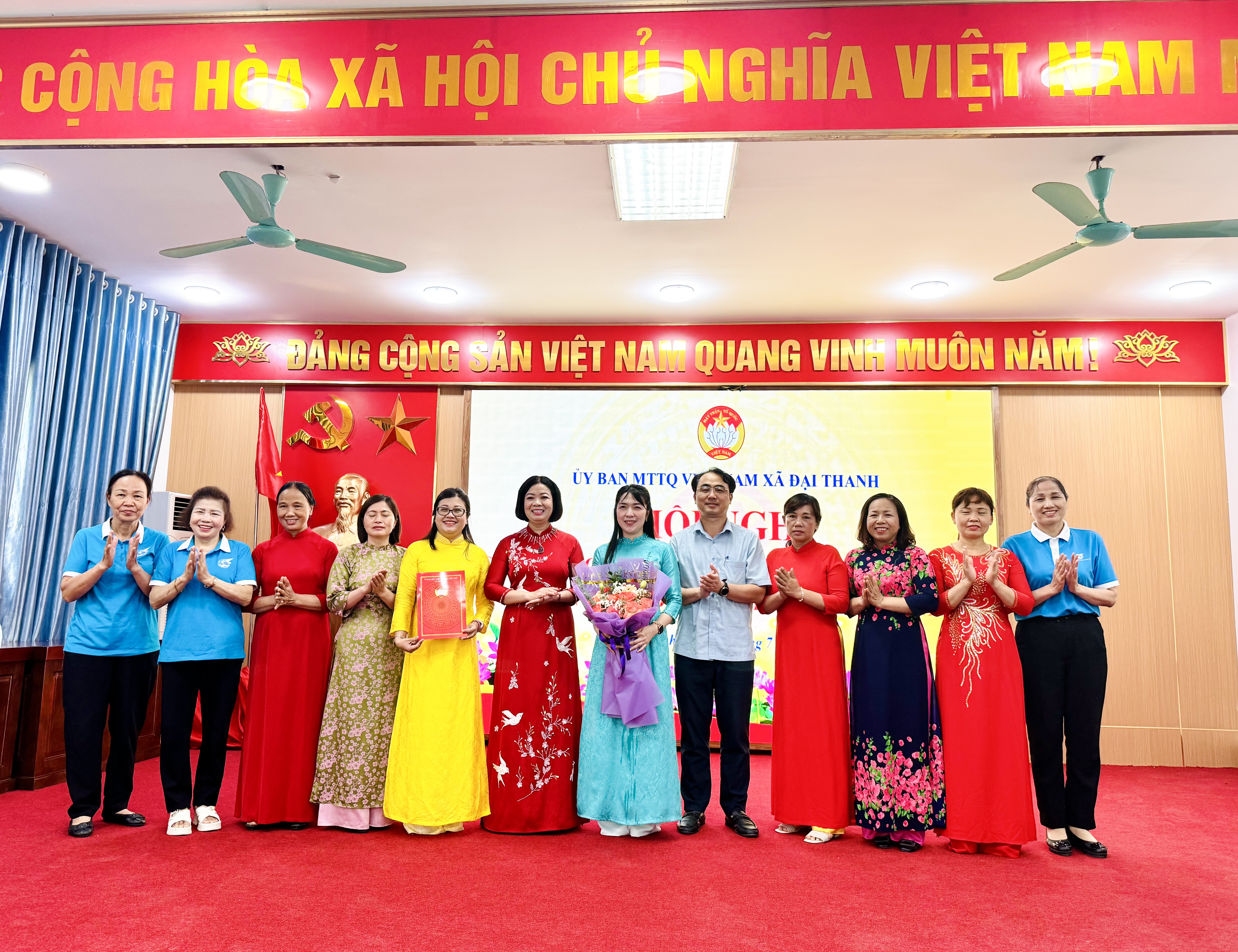 Xã Đại Thanh công bố Quyết định về công tác cán bộ các ngành đoàn thể - ảnh 1