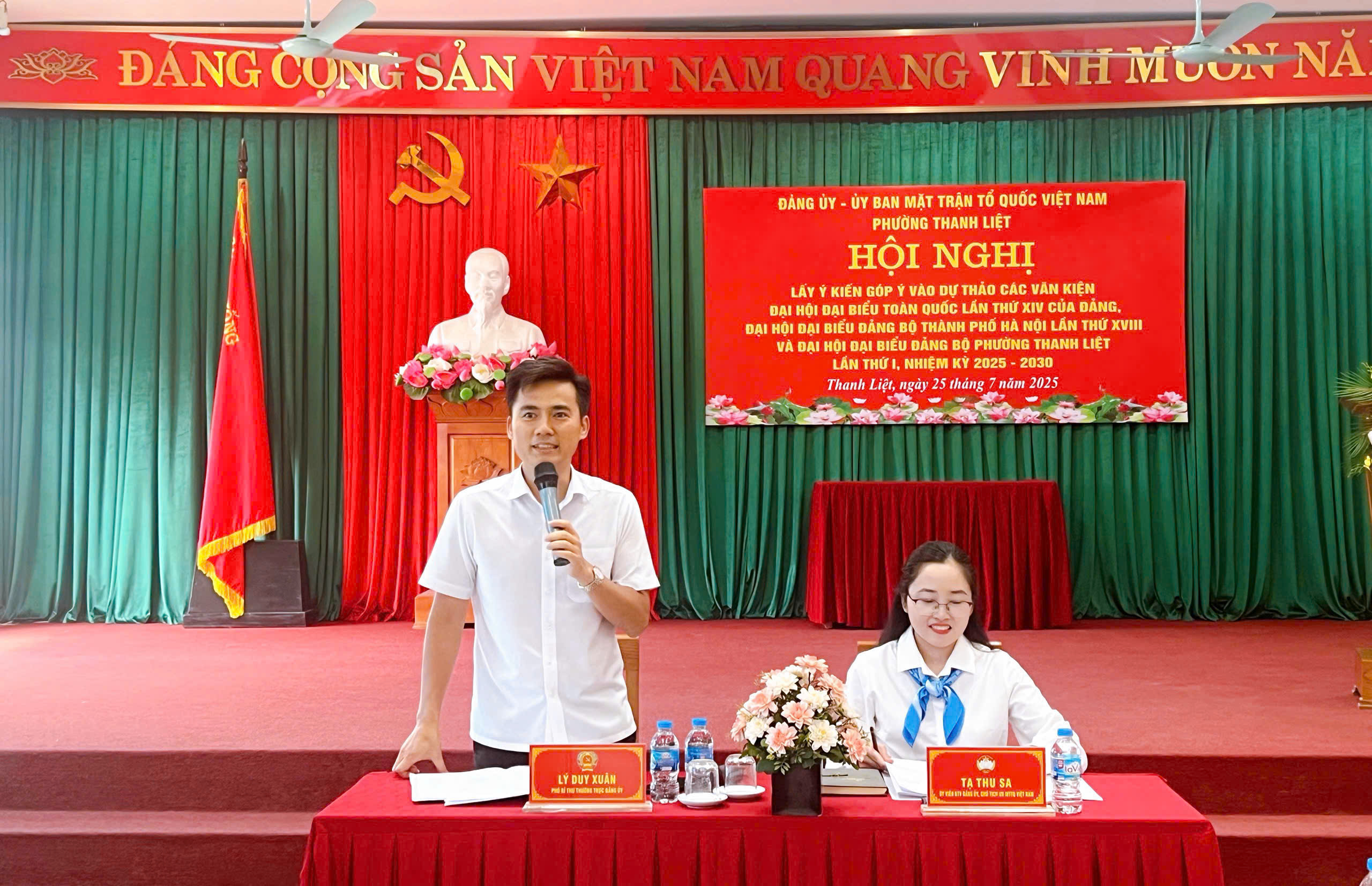 Phường Thanh Liệt lấy ý kiến góp ý dự thảo văn kiện Đại hội Đảng các cấp, nhiệm kỳ 2025-2030 - ảnh 2