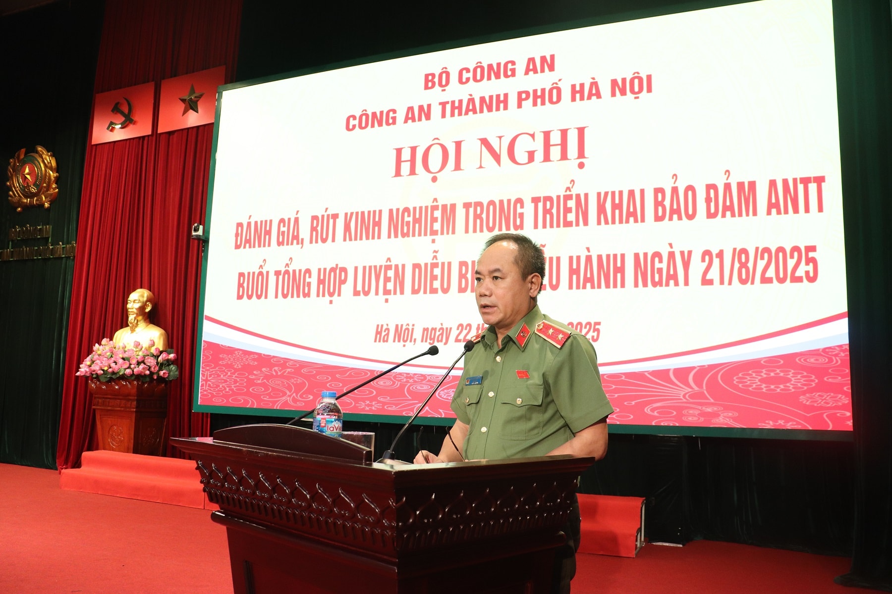 Công an Hà Nội: Tuyệt đối không để sai sót trong bảo vệ đại lễ A80 - ảnh 1
