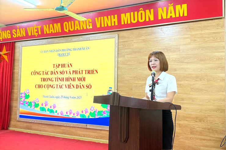 Phường Thanh Xuân chú trọng nâng cao kiến thức, kỹ năng về công tác dân số trong tình hình mới - ảnh 1