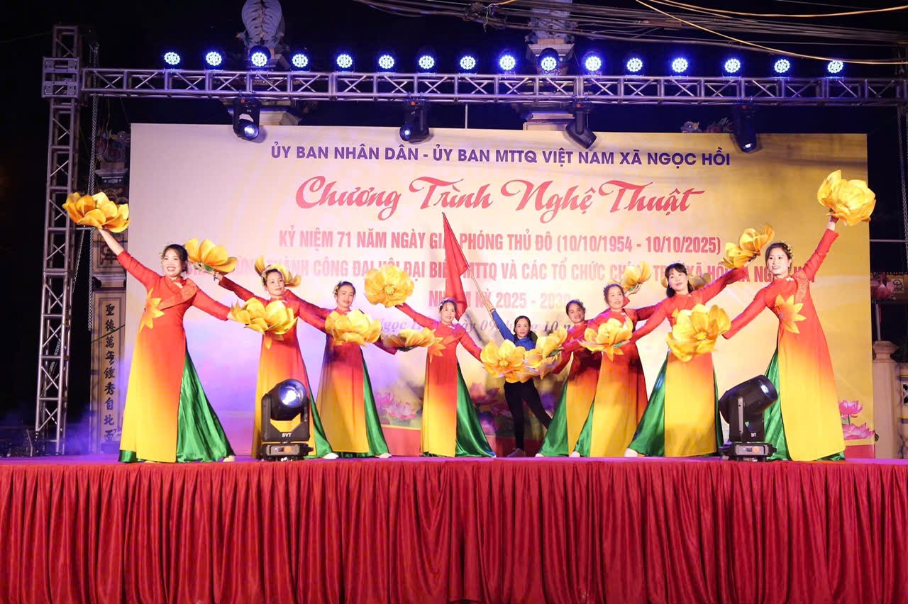 Xã Ngọc Hồi: Sôi nổi chương trình nghệ thuật chào mừng 71 năm Ngày Giải phóng Thủ đô - ảnh 4