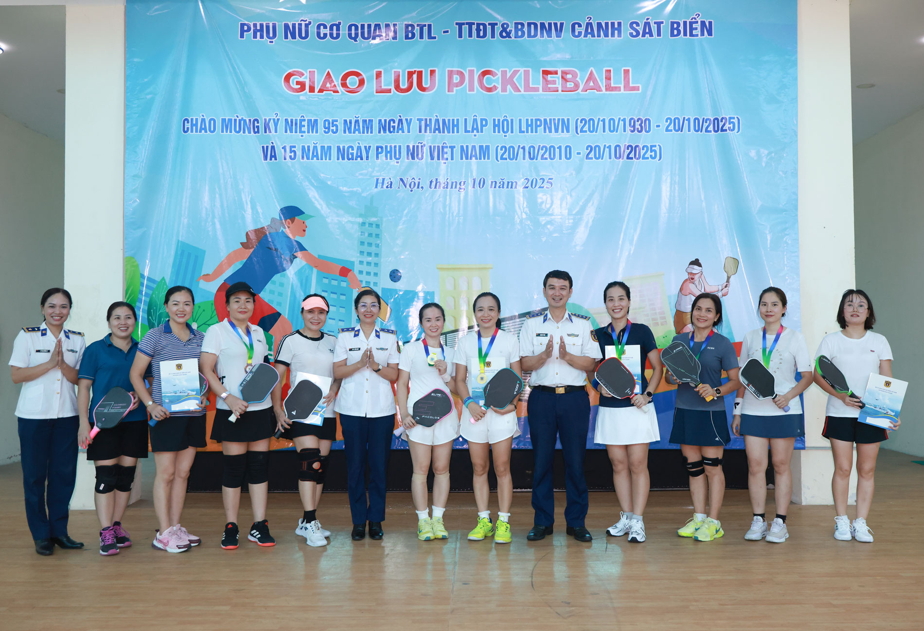 Sôi nổi giải Pickleball chào mừng ngày Phụ nữ Việt Nam 20/10 - ảnh 3
