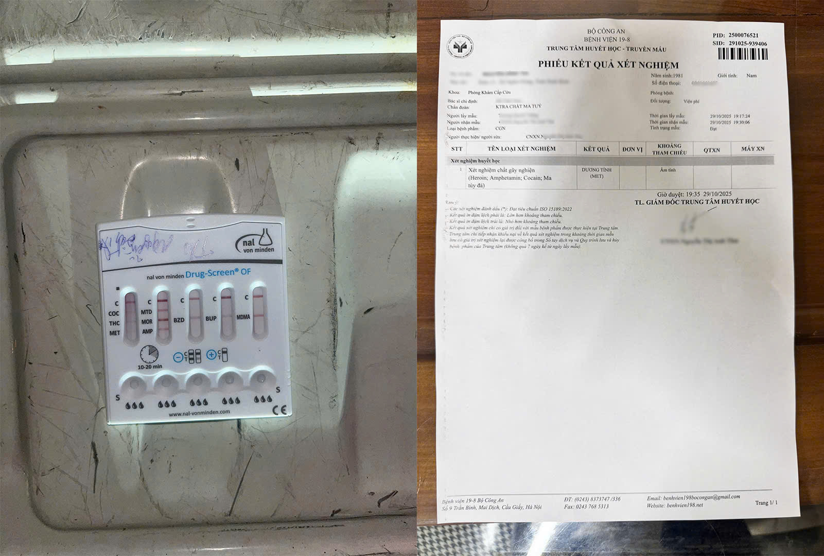 Hà Nội: Phát hiện lái xe khách dương tính với ma túy trên đường Cầu Diễn - ảnh 2