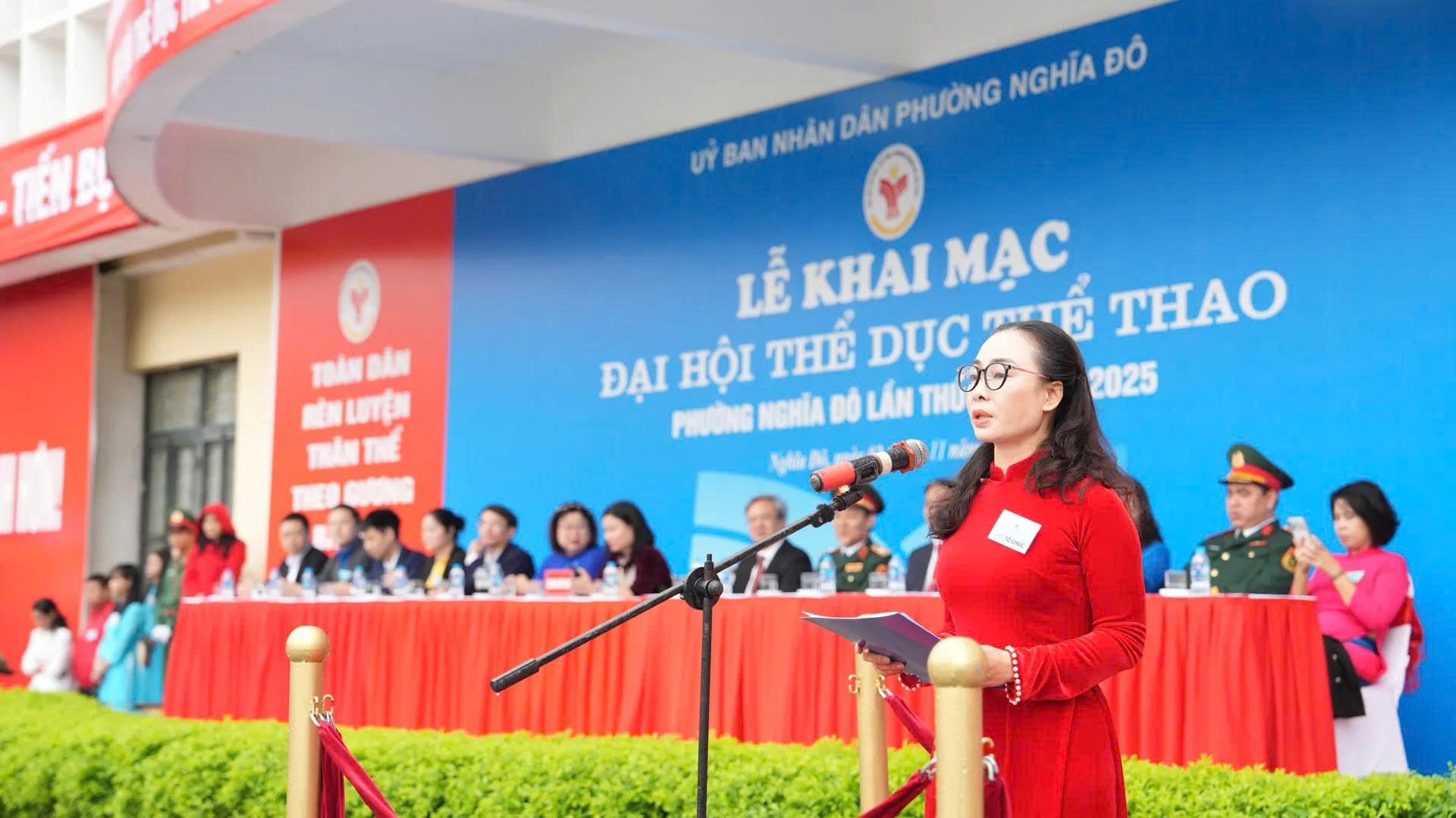 Tưng bừng khai mạc Đại hội TDTT phường Nghĩa Đô năm 2025 - ảnh 8