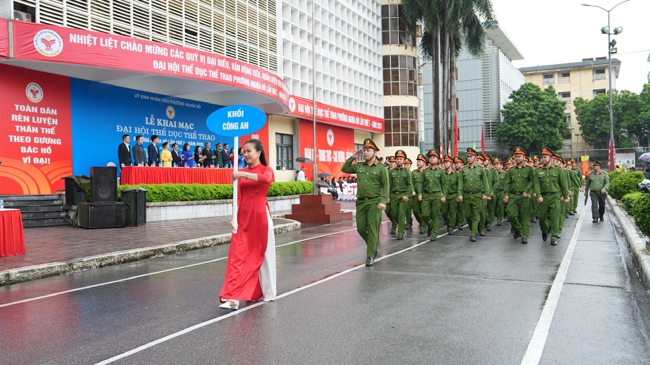Tưng bừng khai mạc Đại hội TDTT phường Nghĩa Đô năm 2025 - ảnh 5