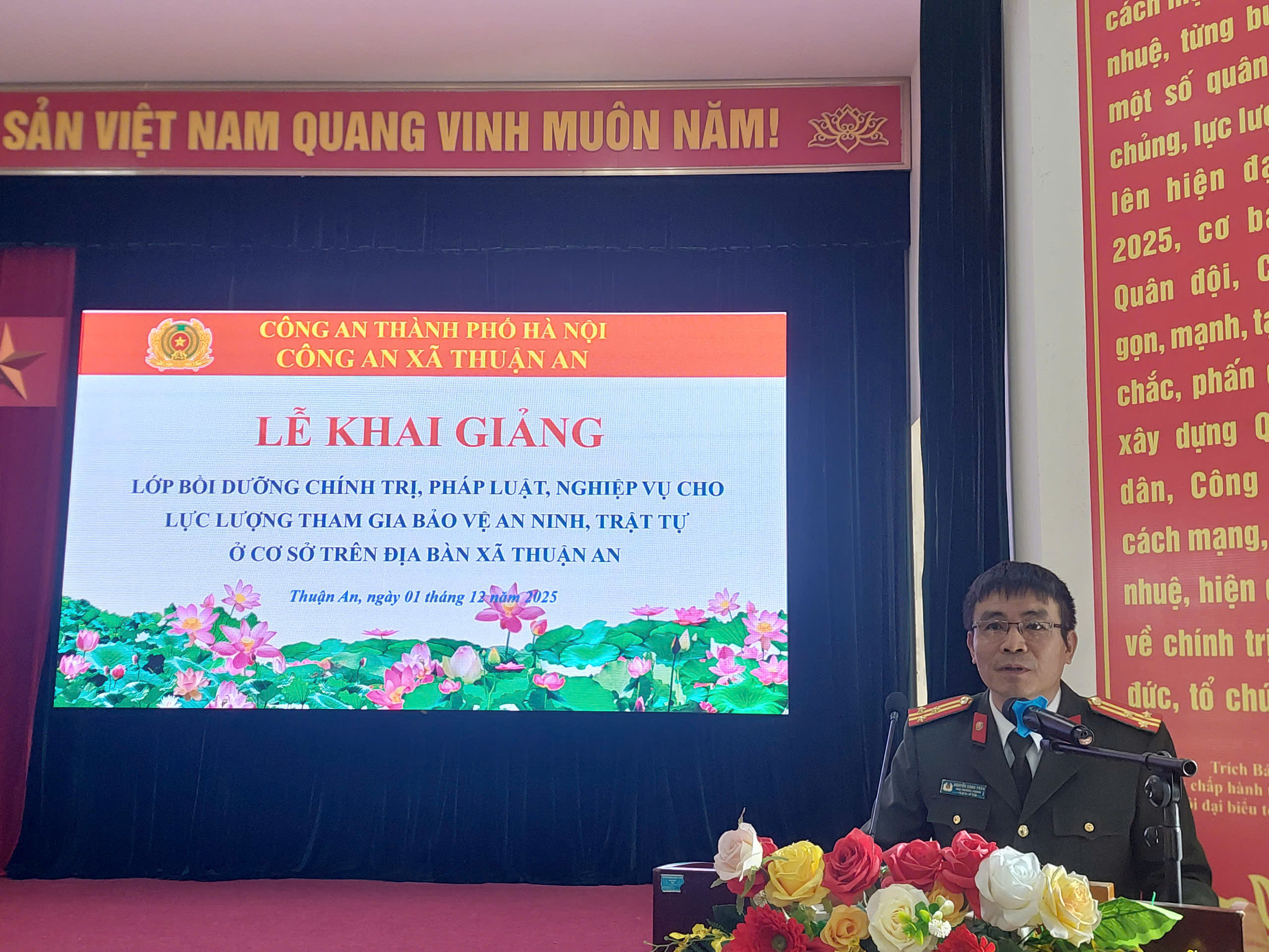 Khai giảng các lớp bồi dưỡng nghiệp vụ cho lực lượng tham gia bảo vệ ANTT - ảnh 2