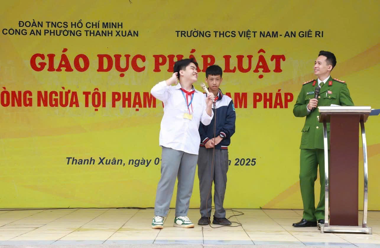 Phường Thanh Xuân đẩy mạnh tuyên truyền pháp luật trong trường học - ảnh 2