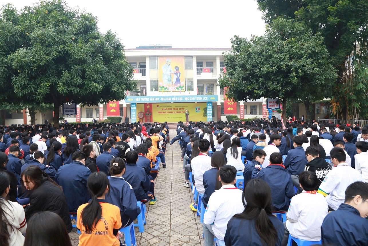Phường Thanh Xuân đẩy mạnh tuyên truyền pháp luật trong trường học - ảnh 1