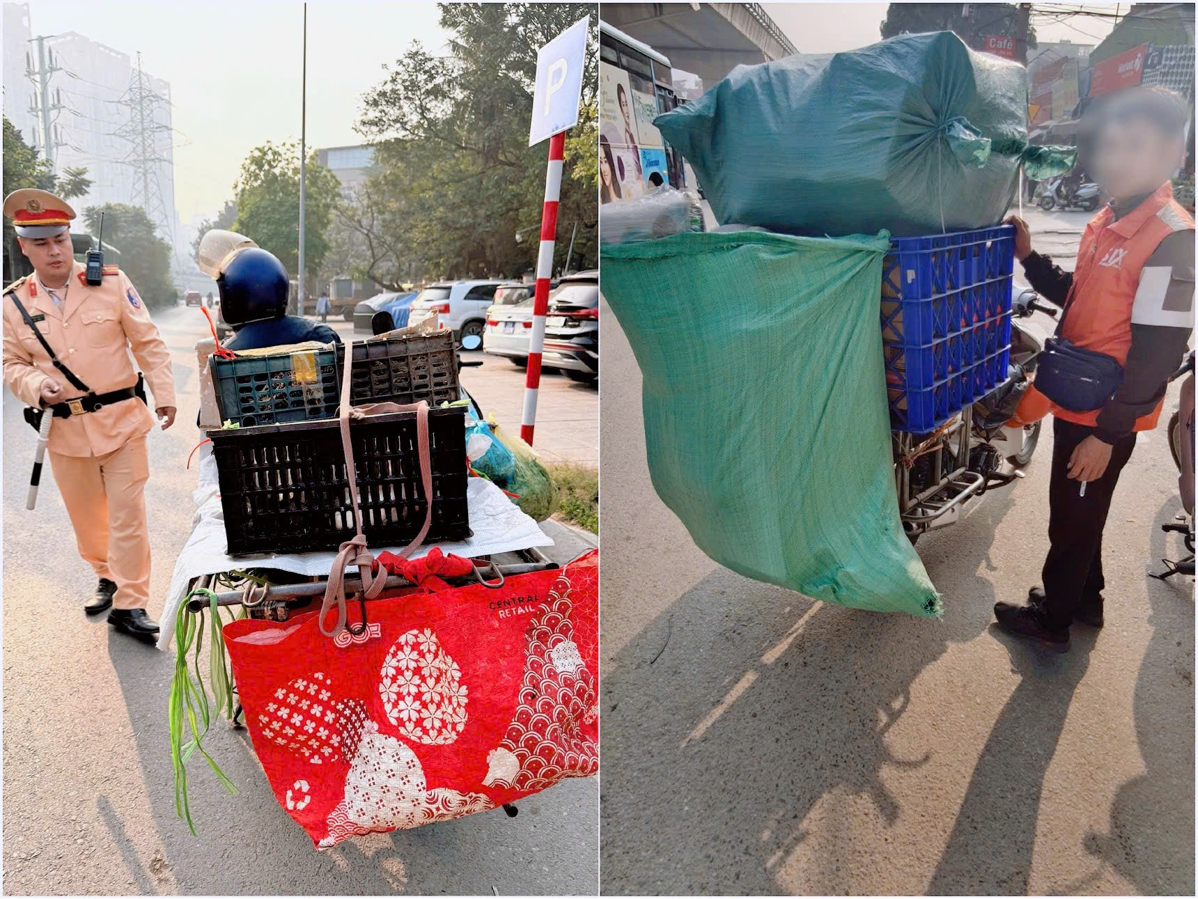 Hà Nội: Xử phạt hàng chục trường hợp che, dán biển số và sử dụng điện thoại khi điều khiển phương tiện - ảnh 4