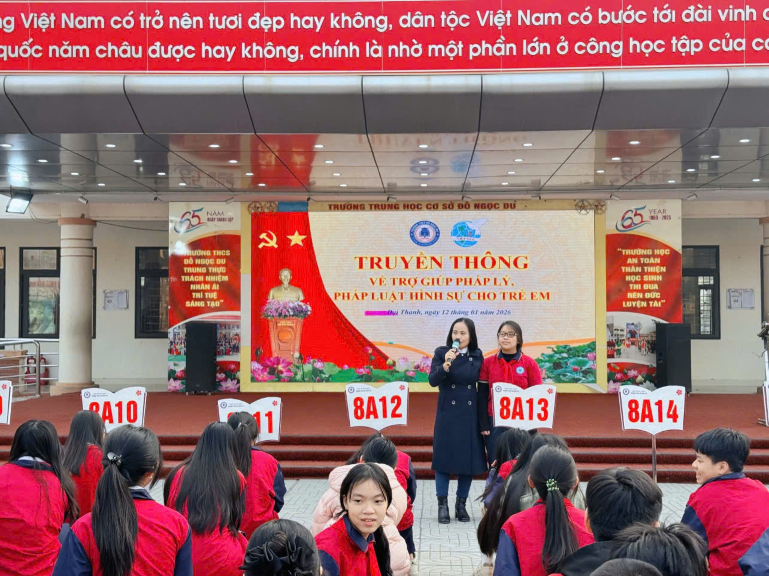 Hội LHPN xã Đại Thanh: Truyền thông trợ giúp pháp lý cho học sinh Trường THCS Đỗ Ngọc Du - ảnh 2