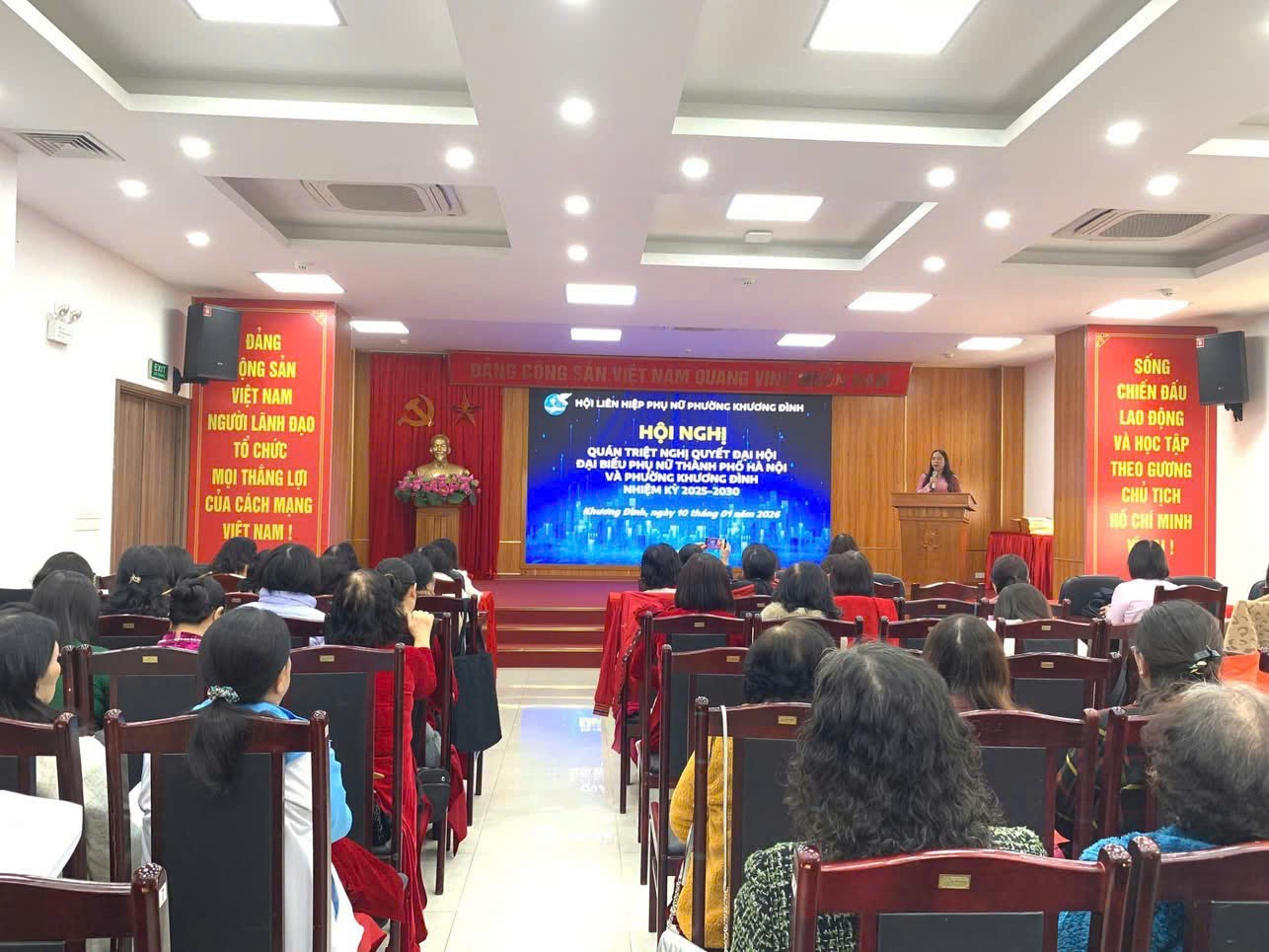 Hội LHPN phường Khương Đình quán triệt Nghị quyết Đại hội đại biểu Phụ nữ thành phố nhiệm kỳ 2025-2030 - ảnh 1